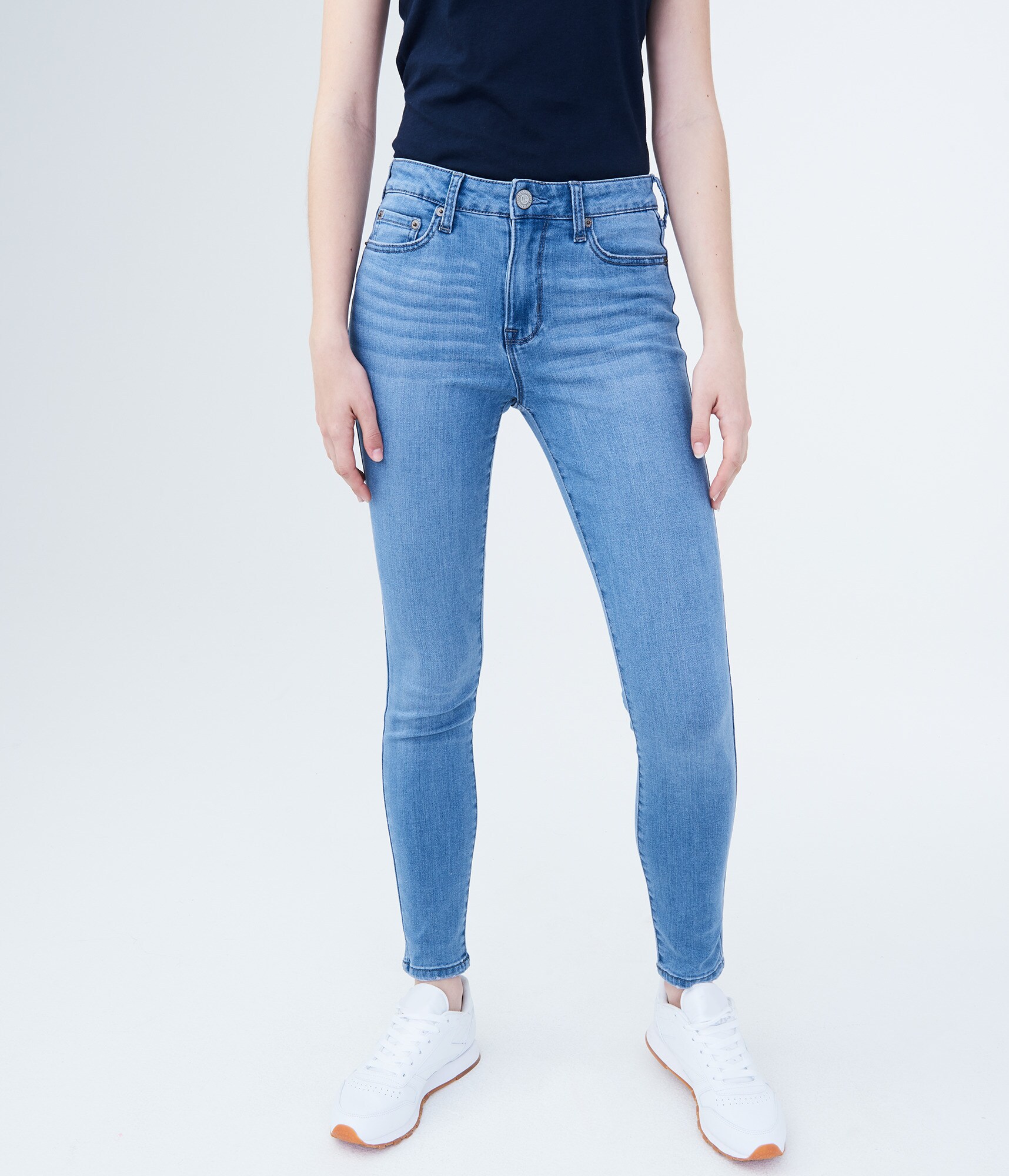 stretchy high waisted jeggings