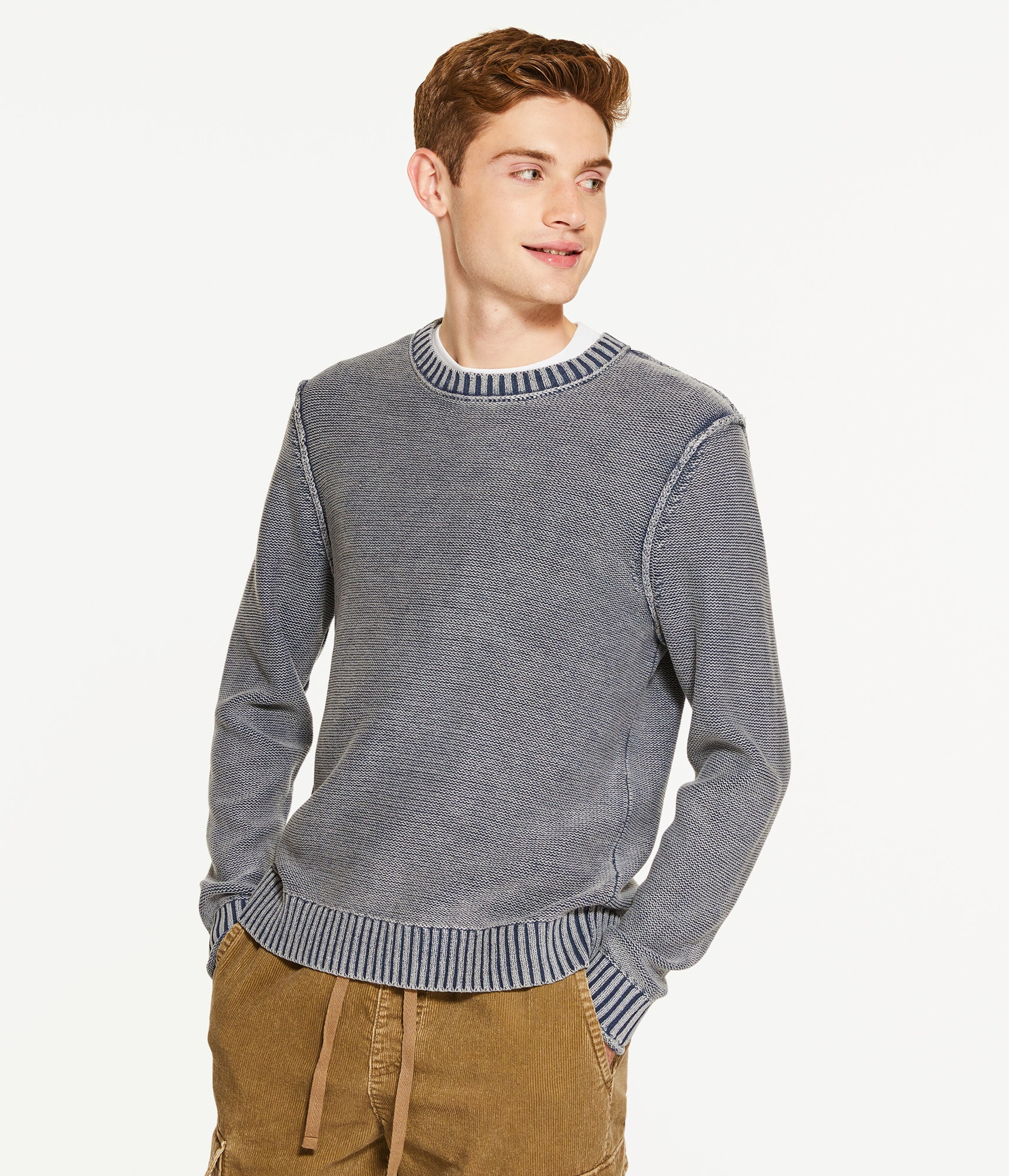 Faded Crew Sweater