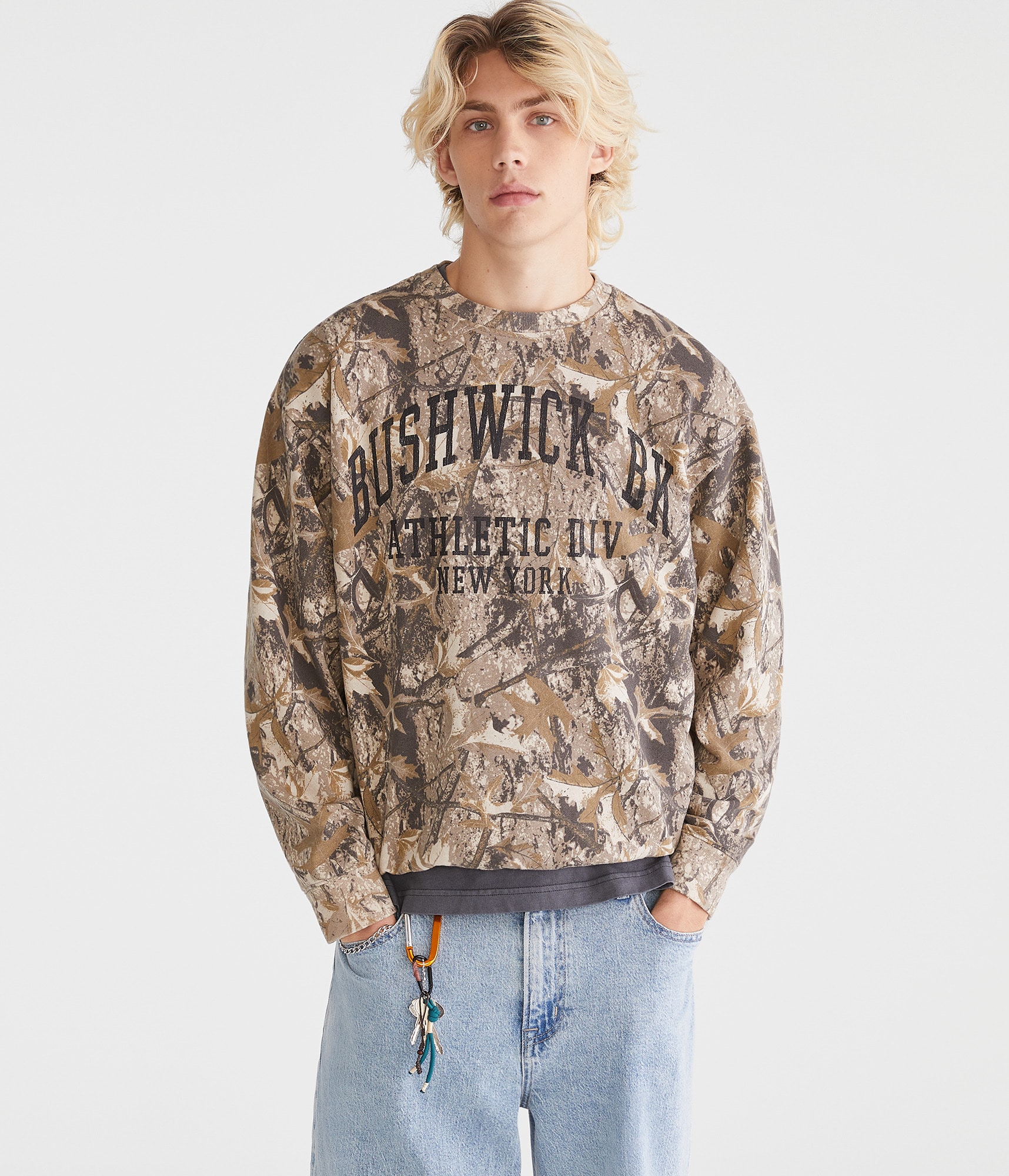 Bushwick Forest Camo Crew Sweatshirt