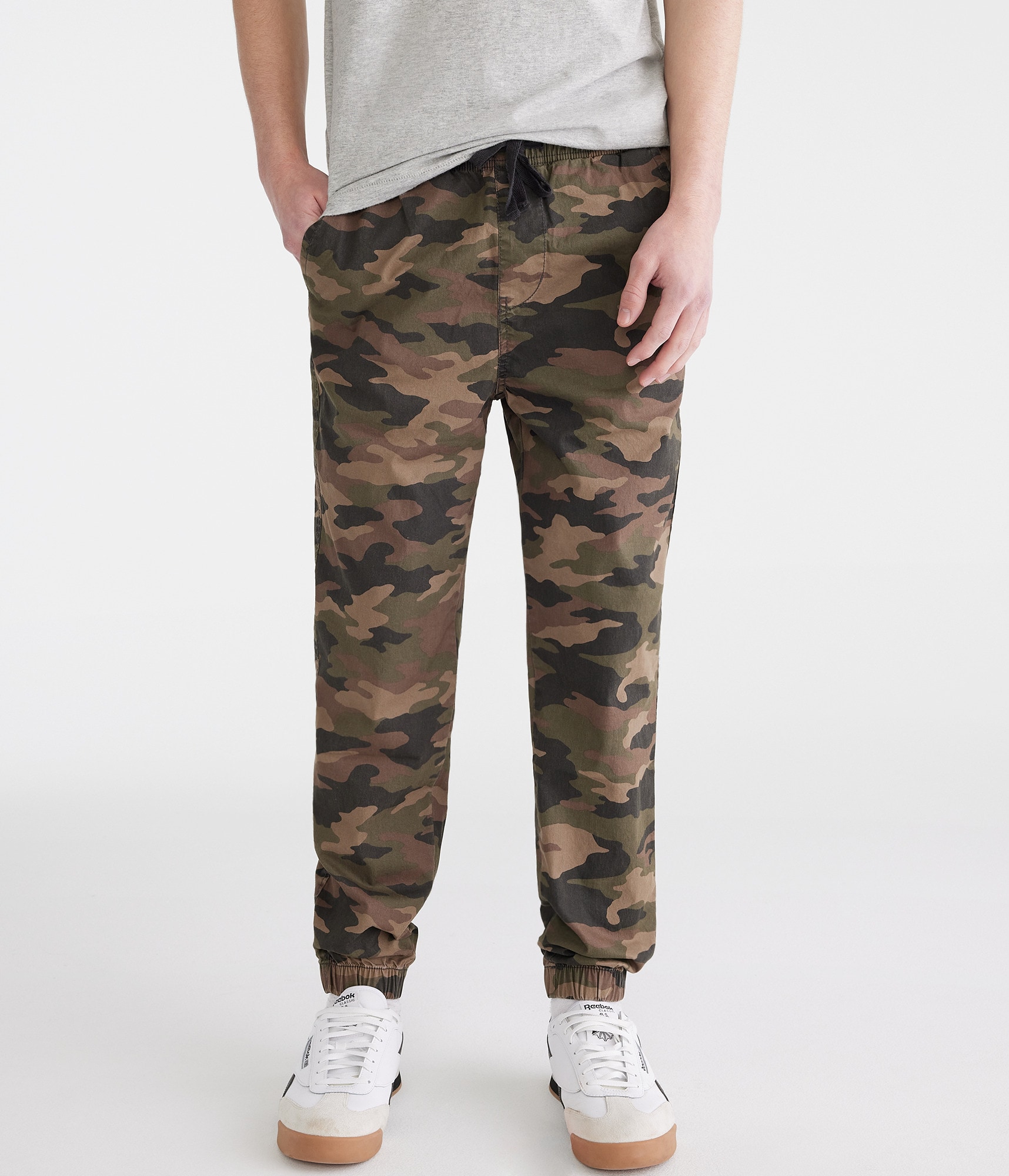 Camo Stretch Twill Joggers