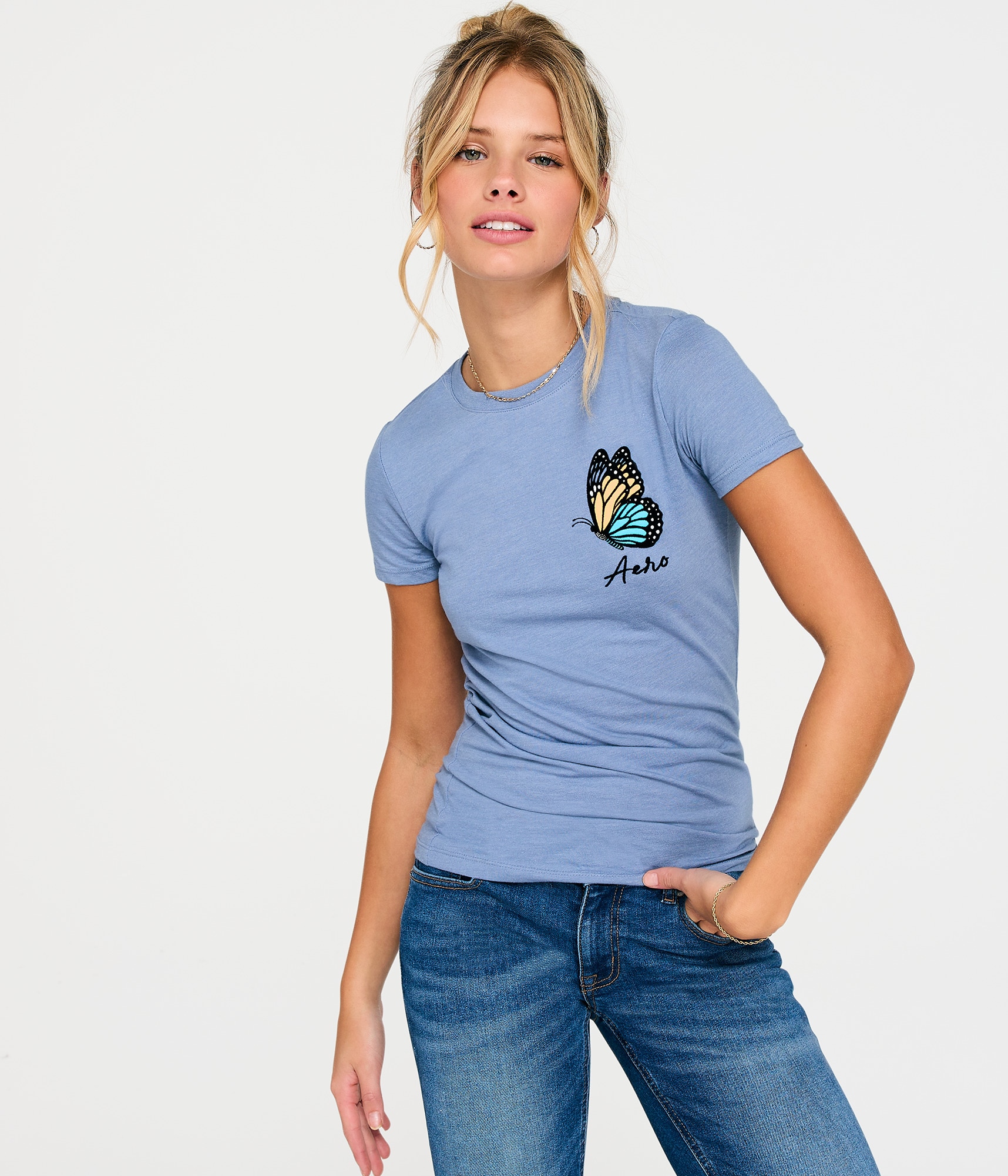 トップス aaaa Aero Butterfly Graphic Tee