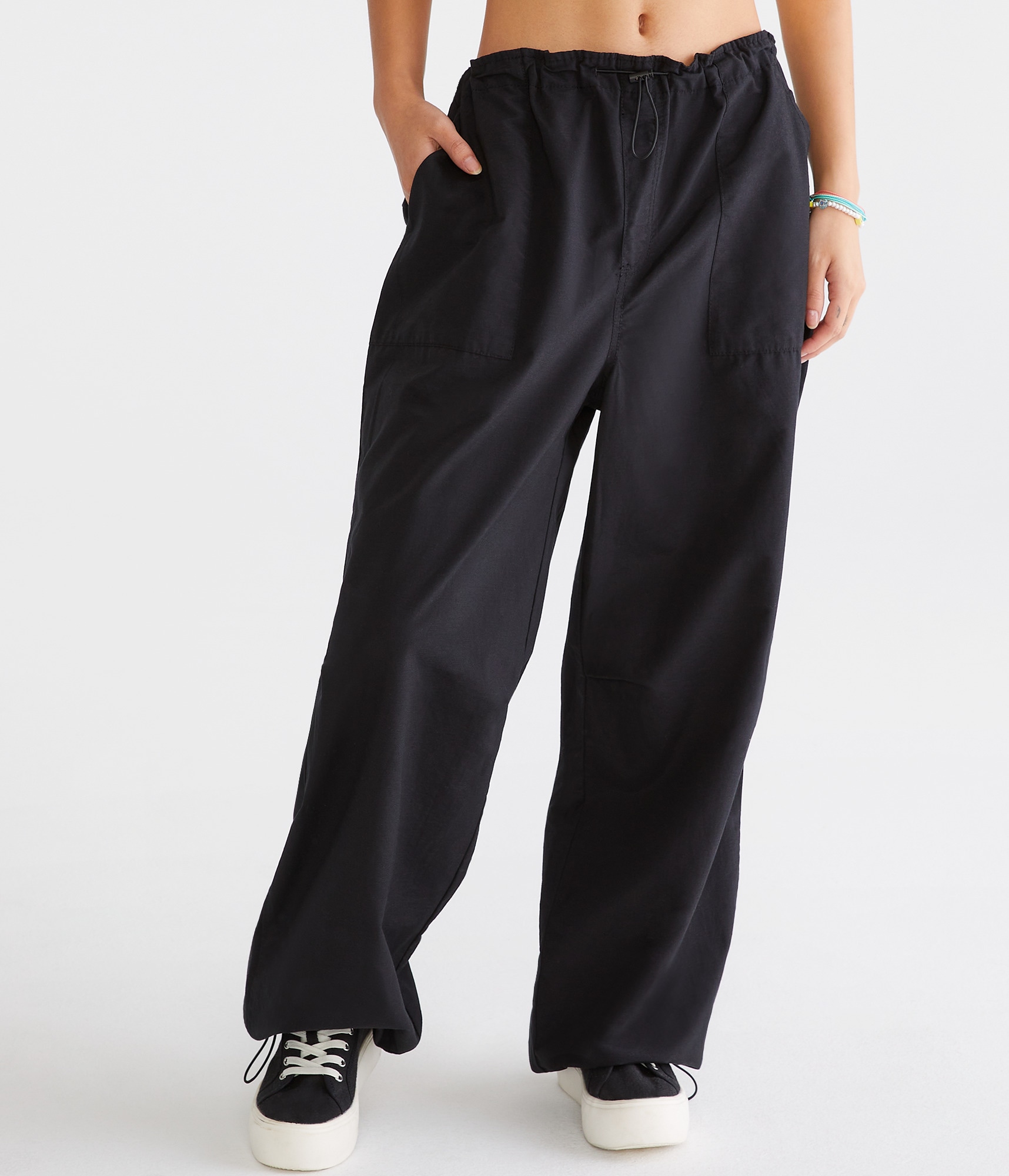【BAON】[unisex] nylon banding string parachute jogger PT 61reExkG6WL.jpg