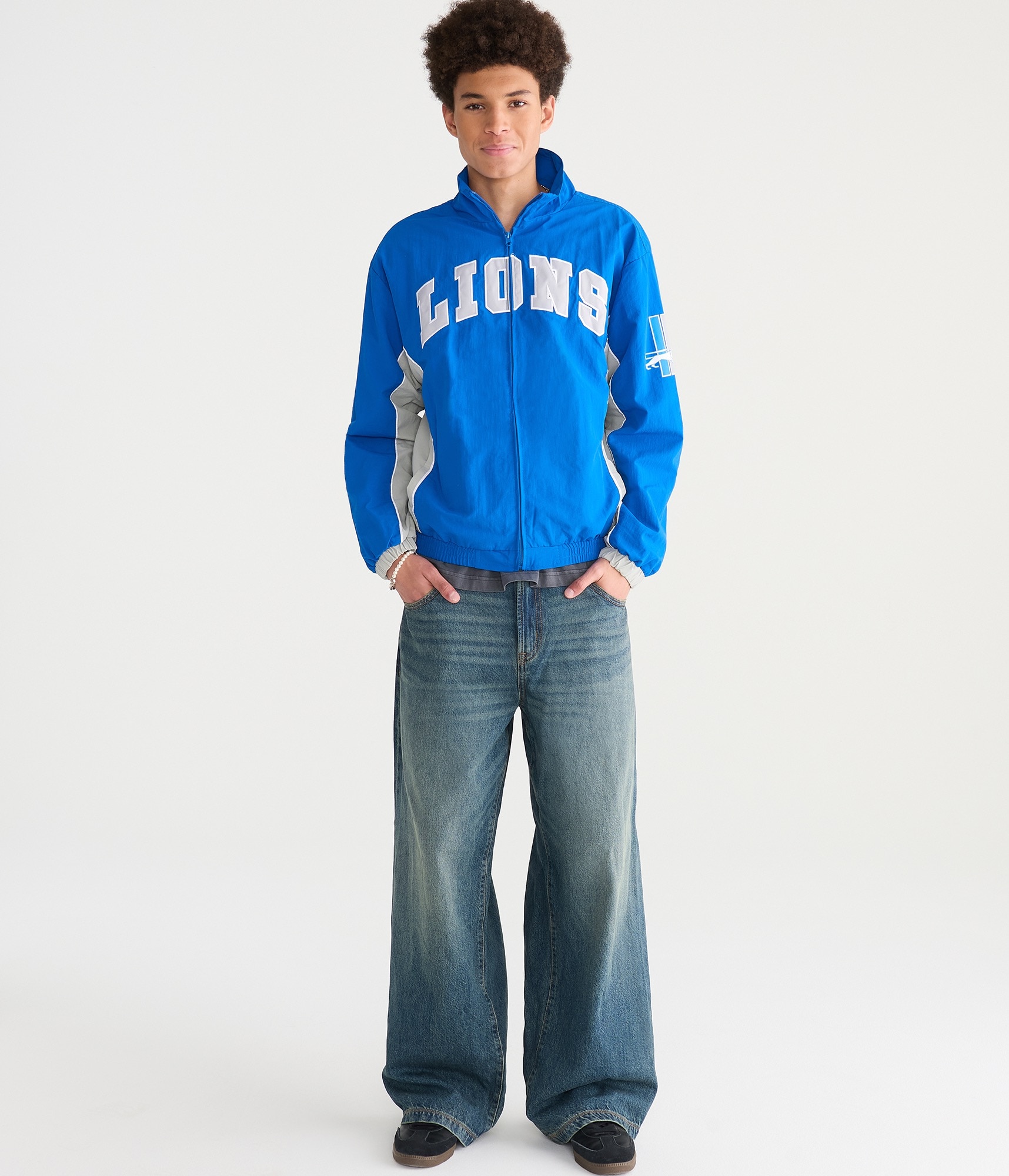 Detroit Lions Full-Zip Track Jacket
