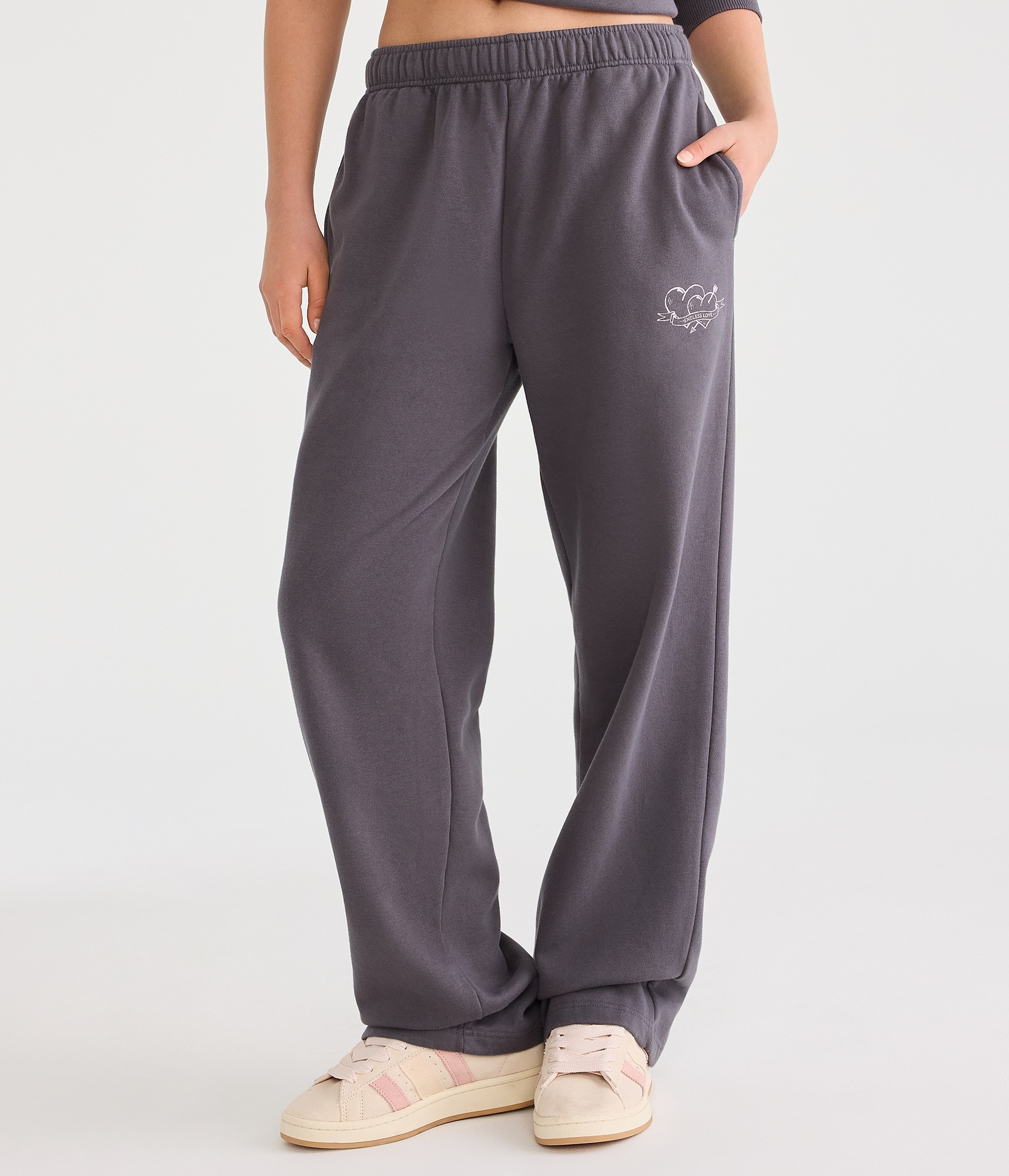 Cloud Soft Endless Love High-Waisted Straight Leg Sweatpants