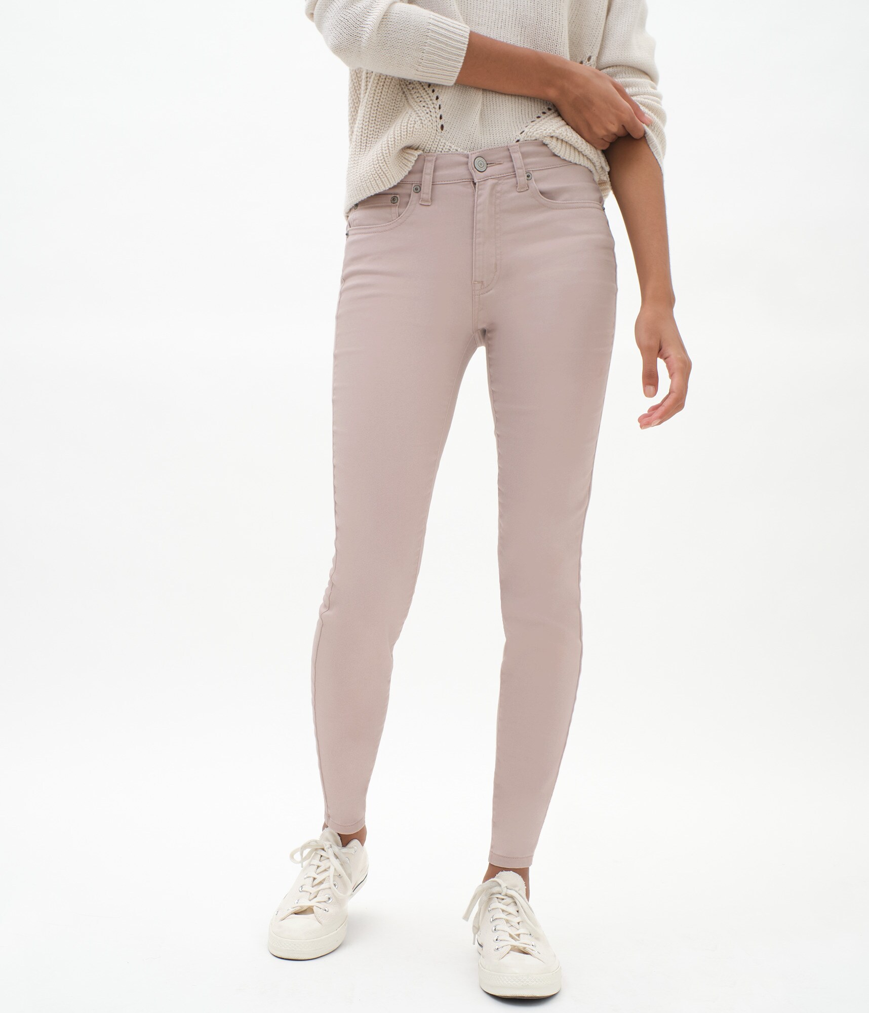 High-Waisted Color Wash Jegging