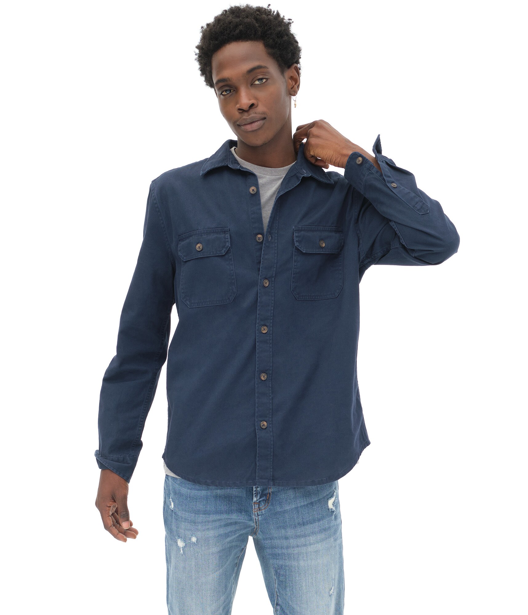 Twill Shirt Jacket