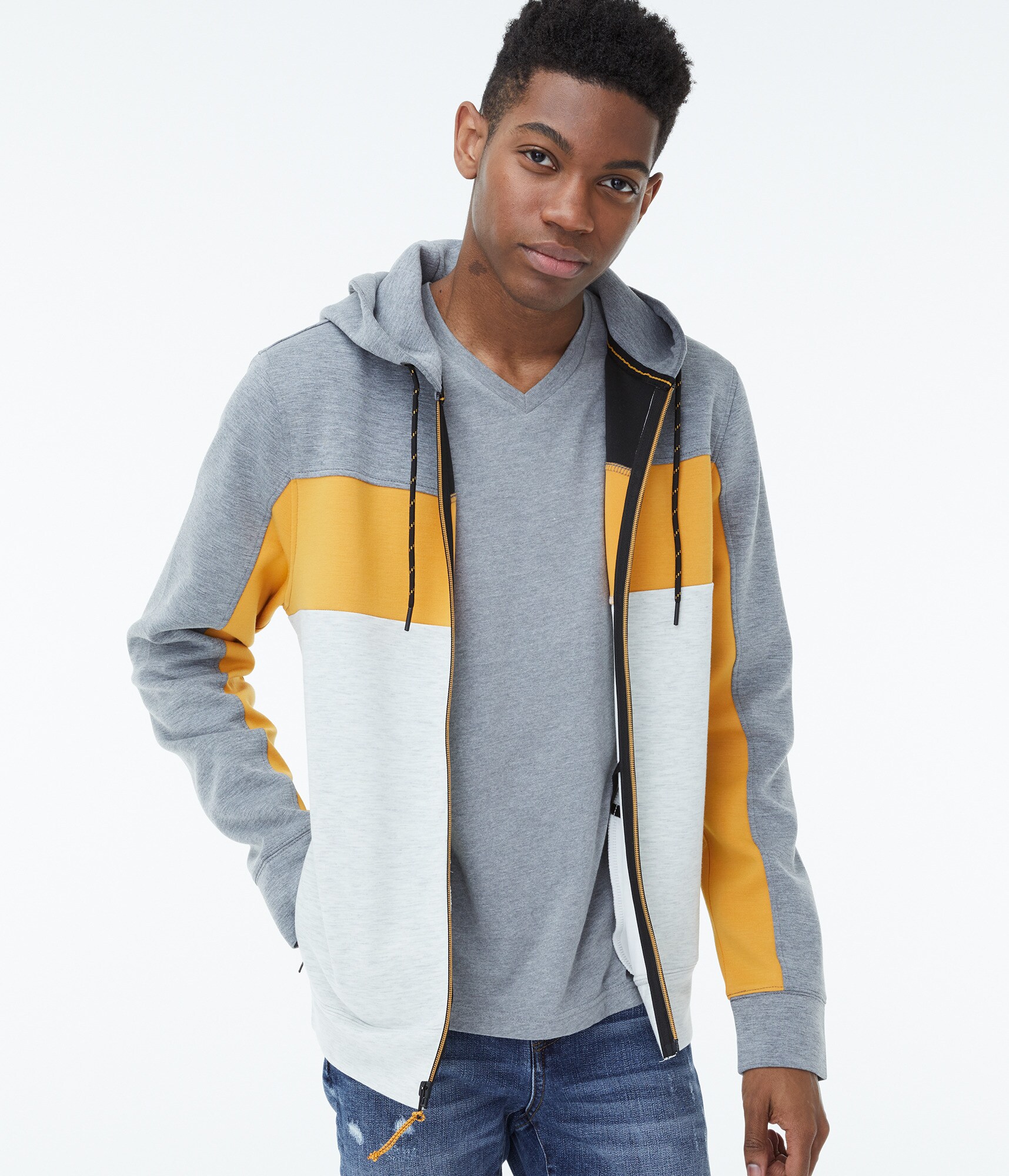 Colorblocked Air Softspun Tech Fleece Full-Zip Hoodie