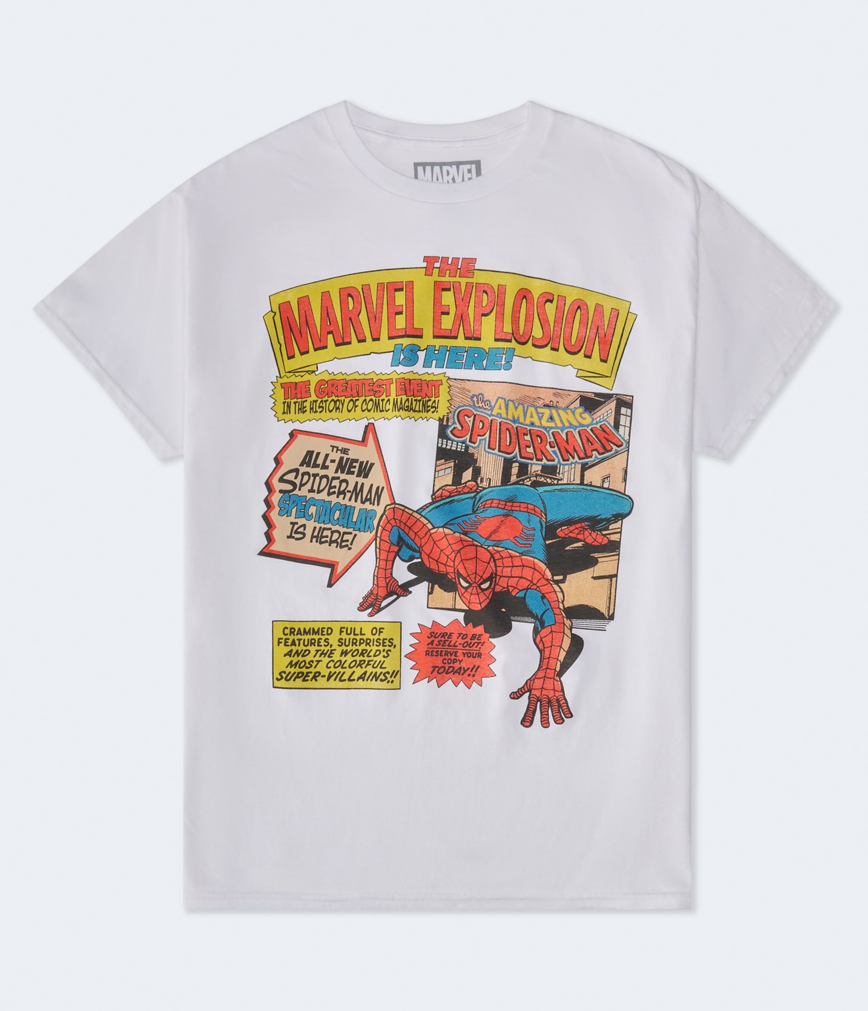 Marvel Explosion Spider-Man Relaxed Graphic Tee