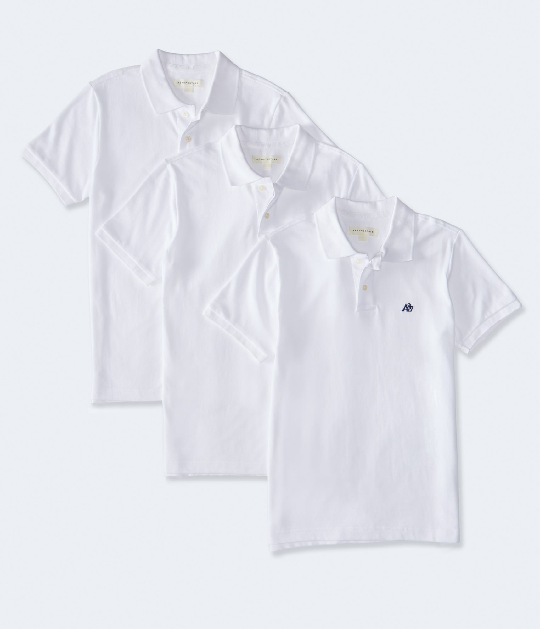 Eco A87 Logo Piqué Polo 3-Pack