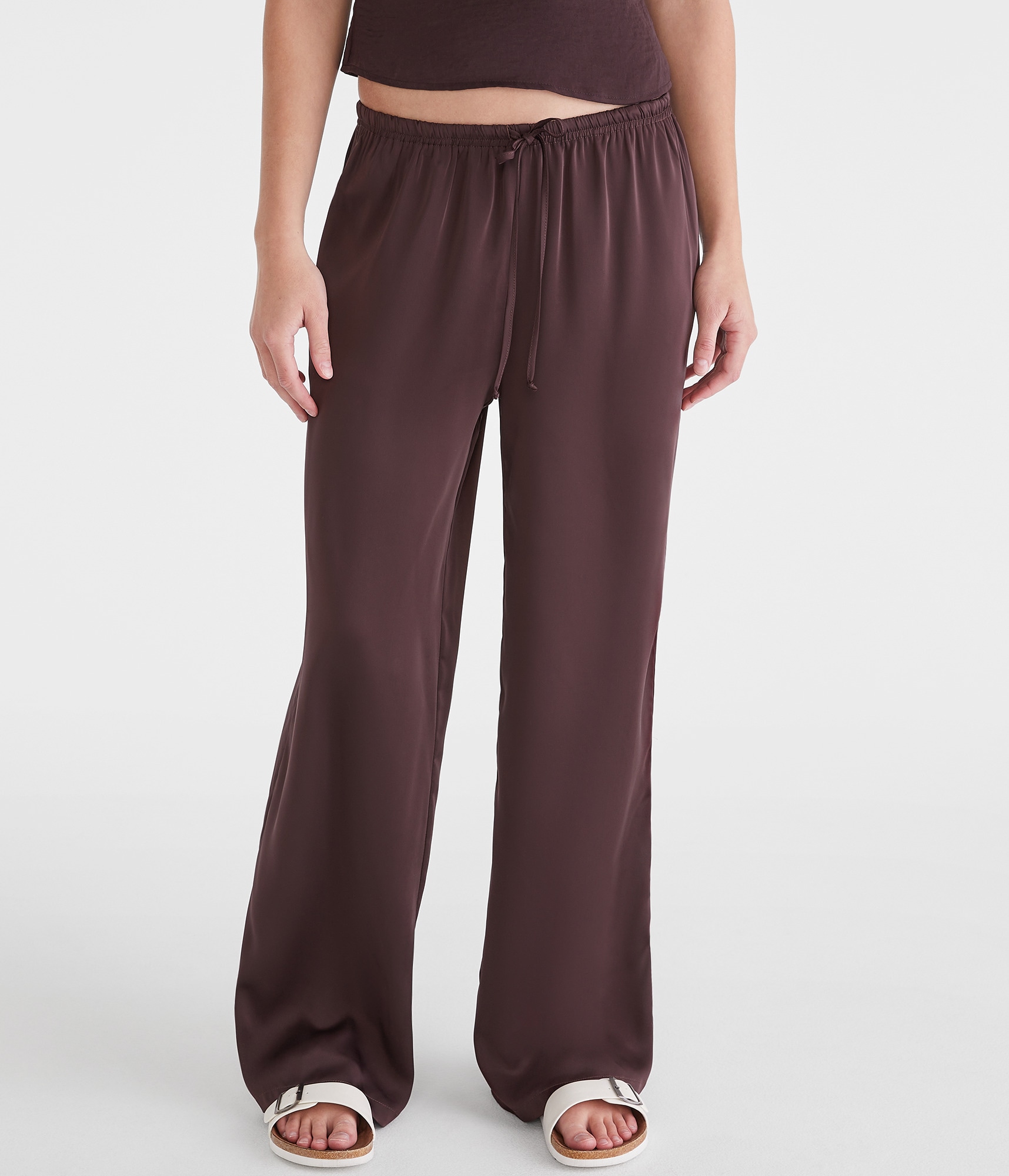 Satin Wide Leg Pants