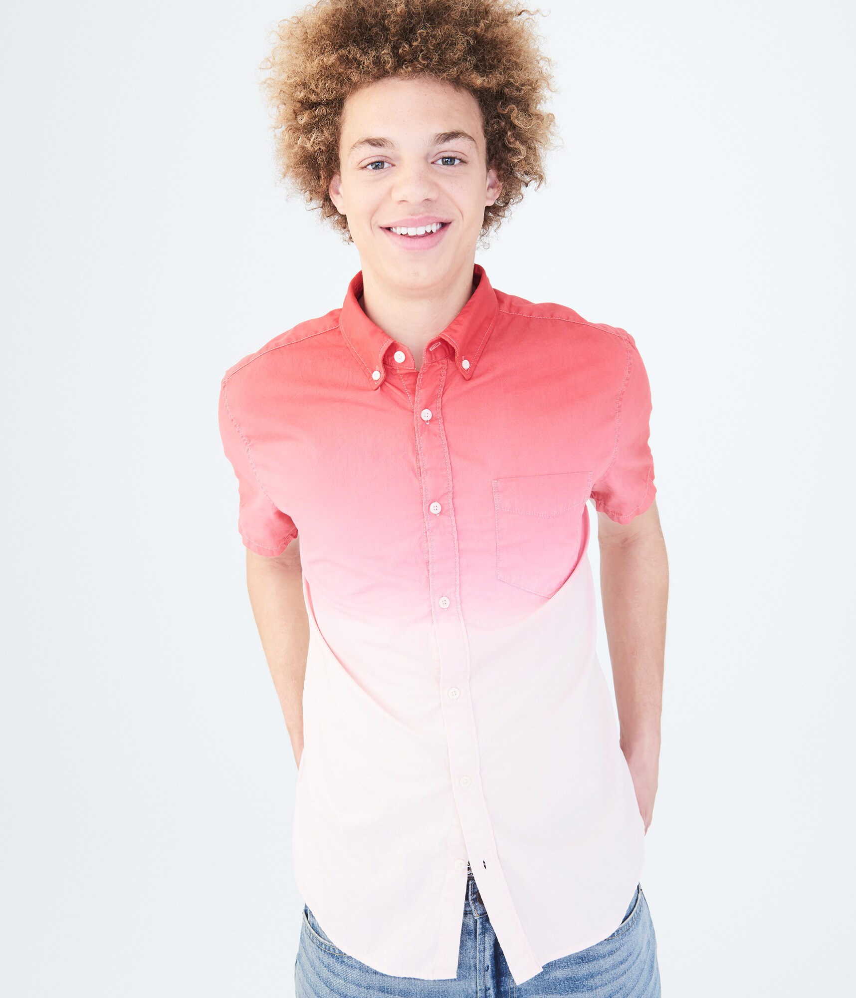 Dip-Dye Woven Shirt