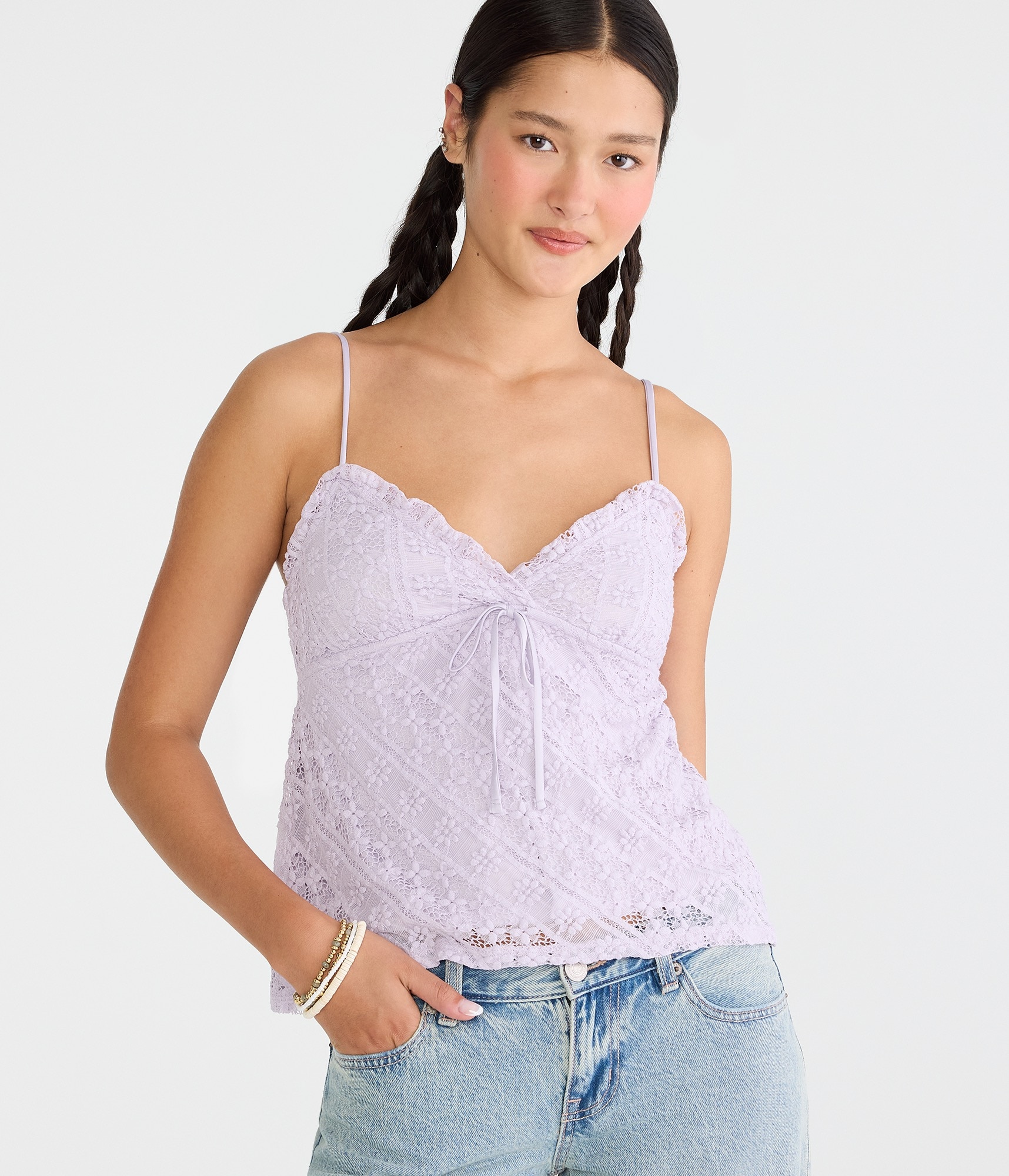 Floral Lace V-Neck Cami