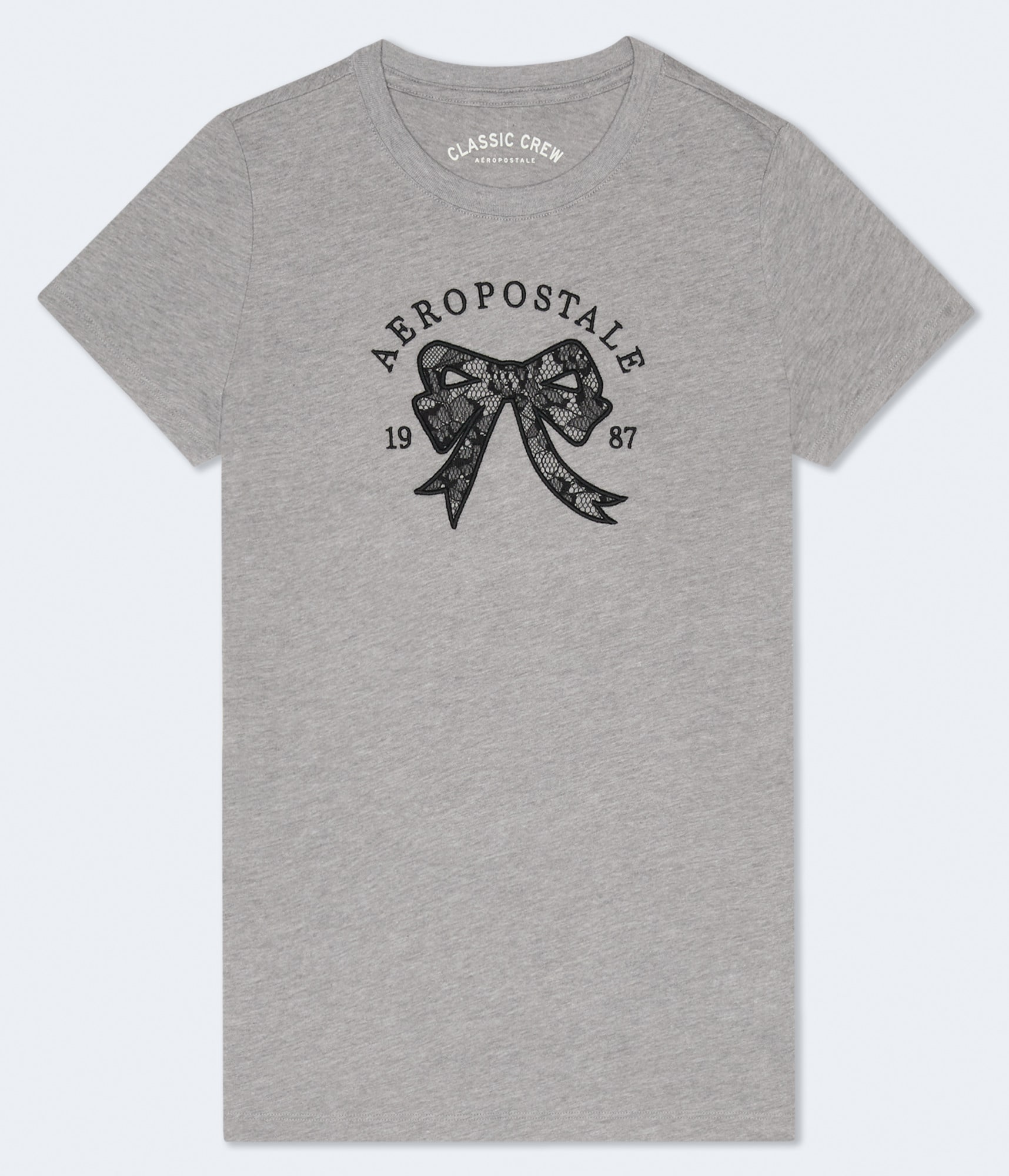 Aeropostale Lace Bow Graphic Tee