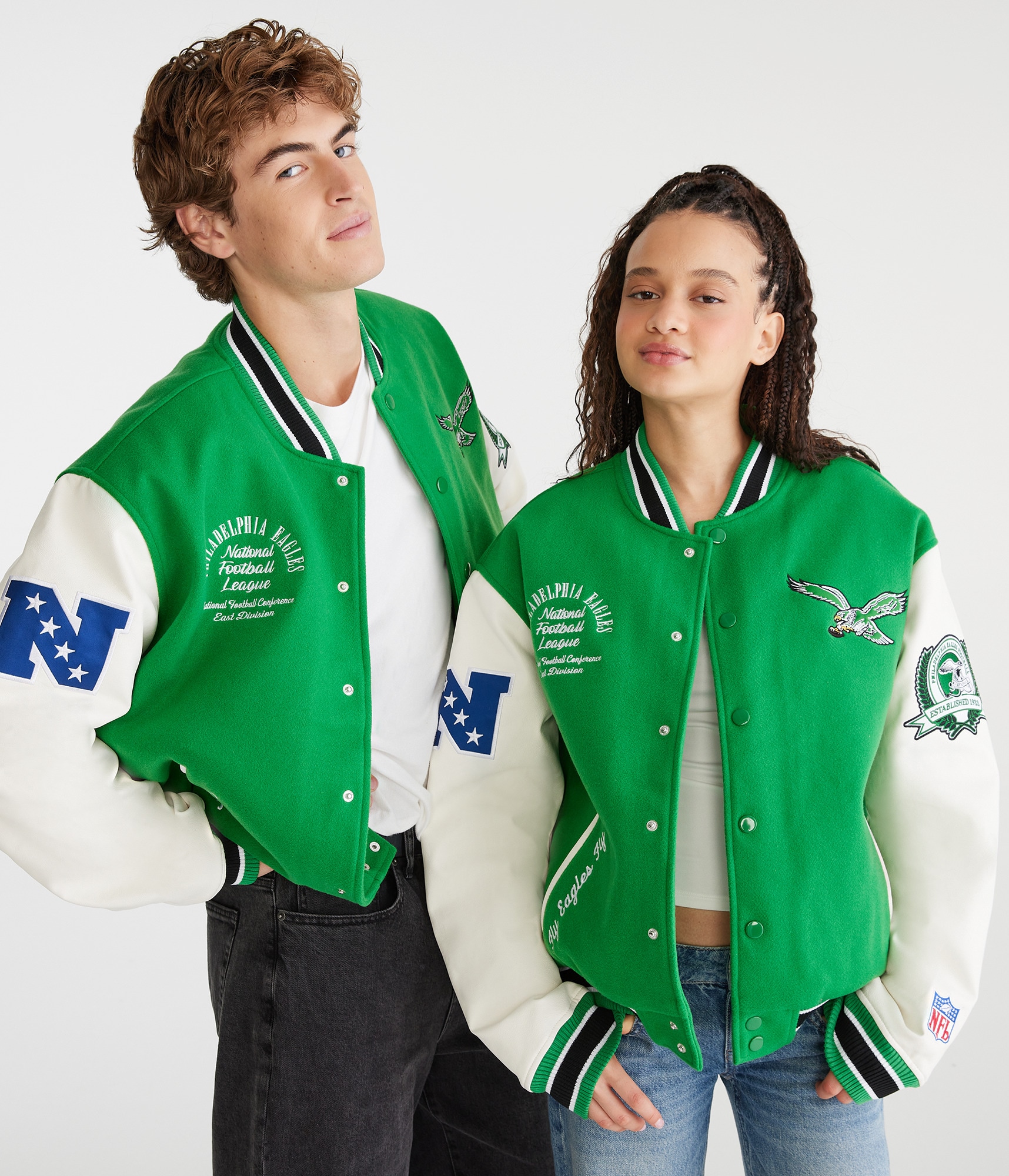off-white Eagle Bomber Jacket スカジャン Philadelphia Eagles Bomber Jacket