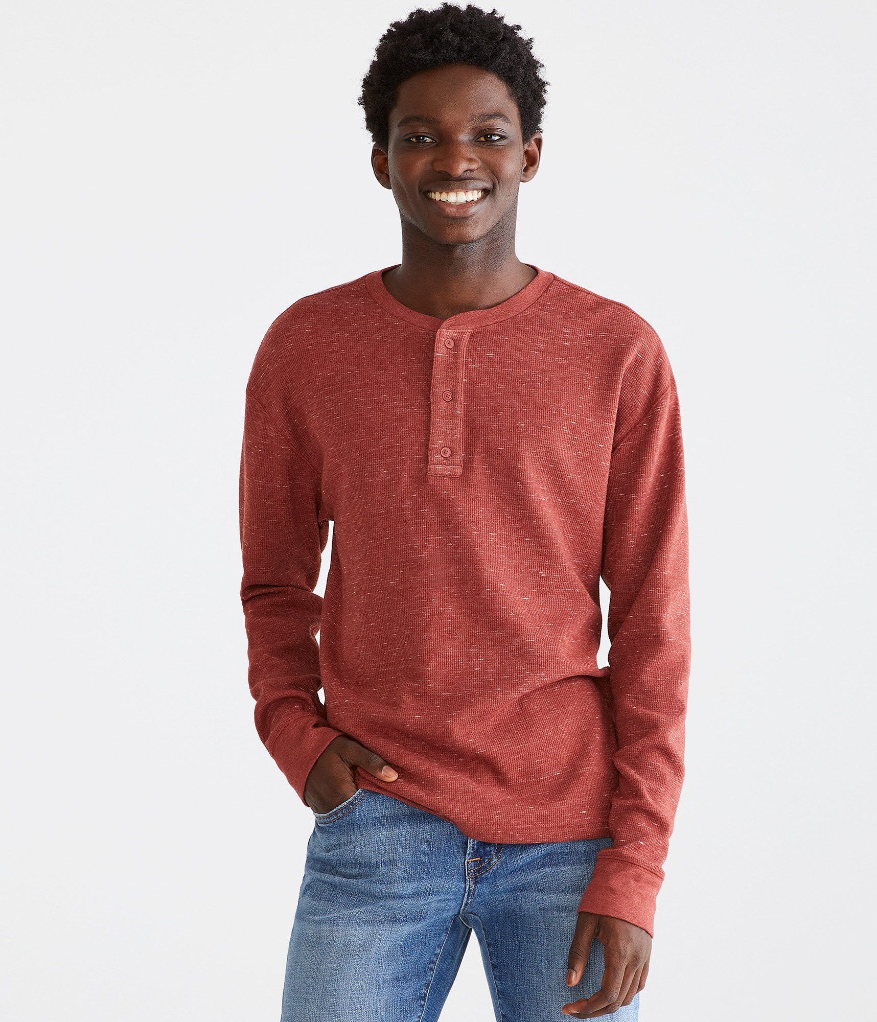 Long Sleeve Thermal Henley