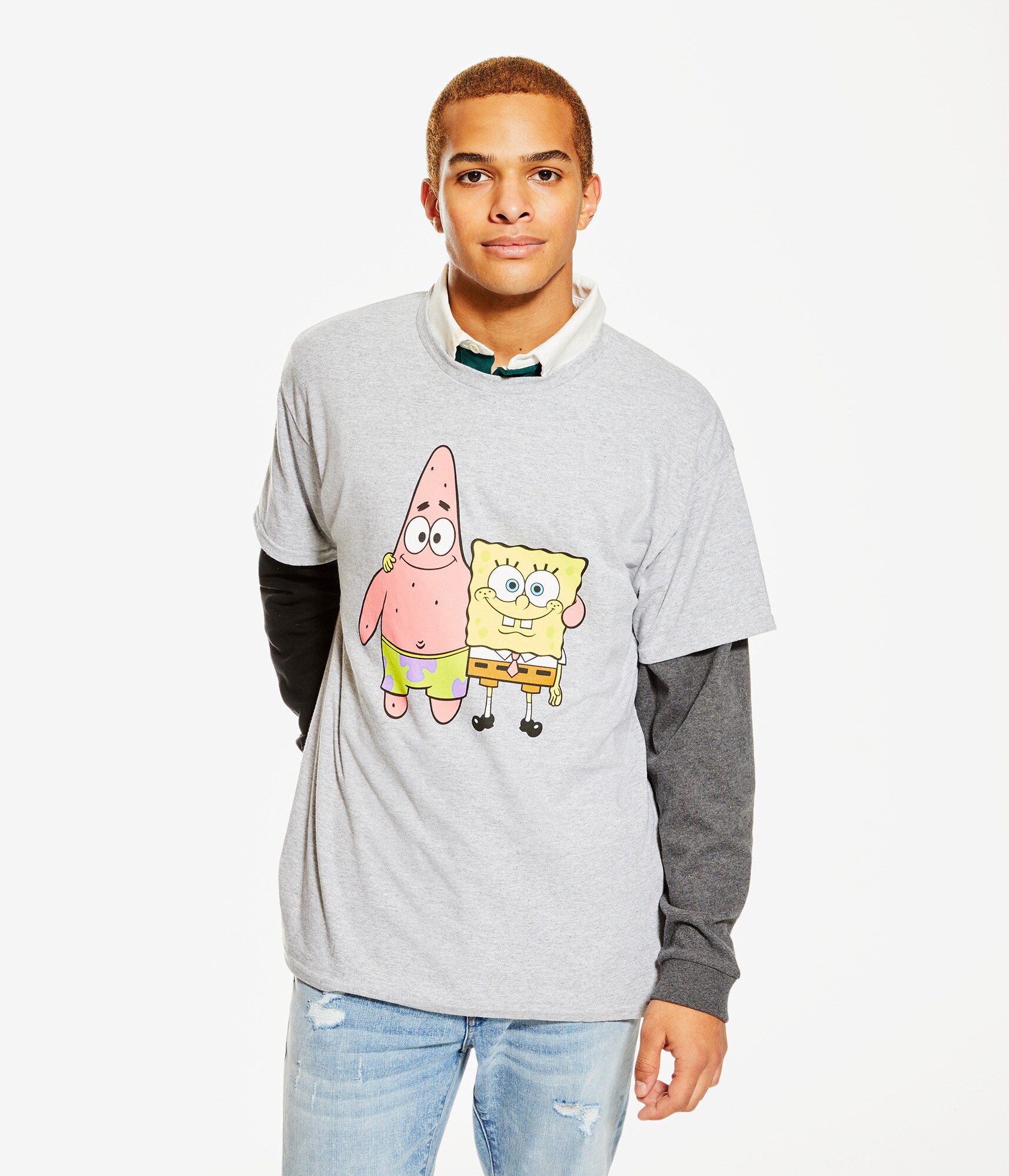 SpongeBob & Patrick Florida Men's T-Shirt - Big & Tall Sizes - View #3