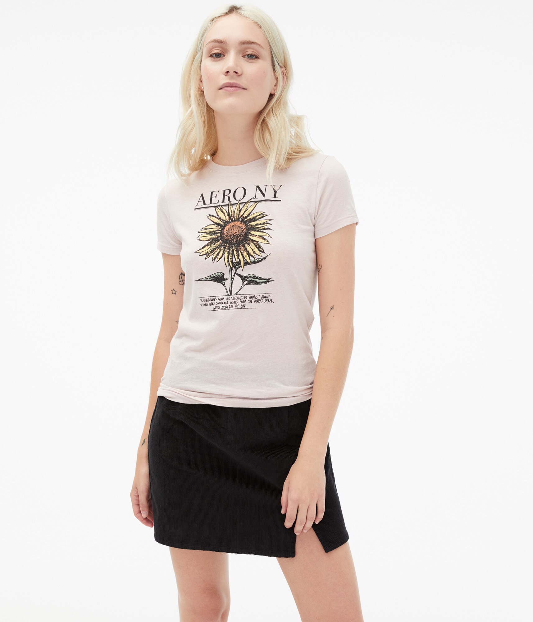 Aero NY Sunflower Graphic Tee