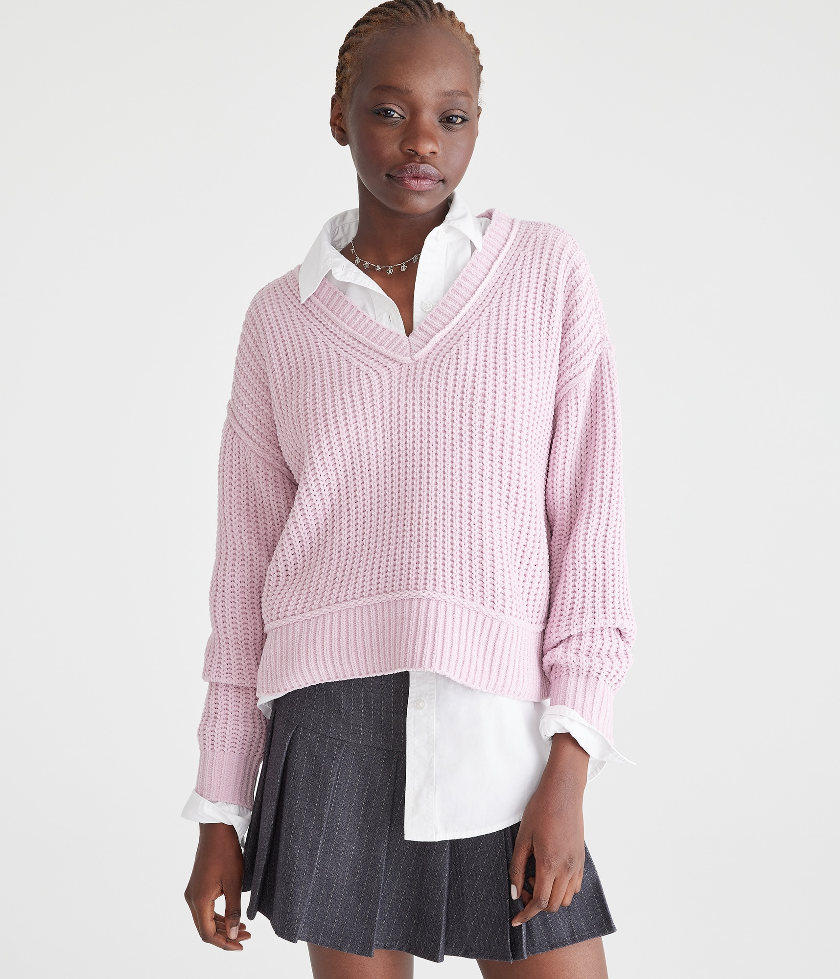 売れ筋商品|||ゲス ニット&セーター アウター レディース Women's Talia Chenille V-Neck Tunic Sweater Siren Red ゲス レディース ニット&セーター アウター Women's Talia