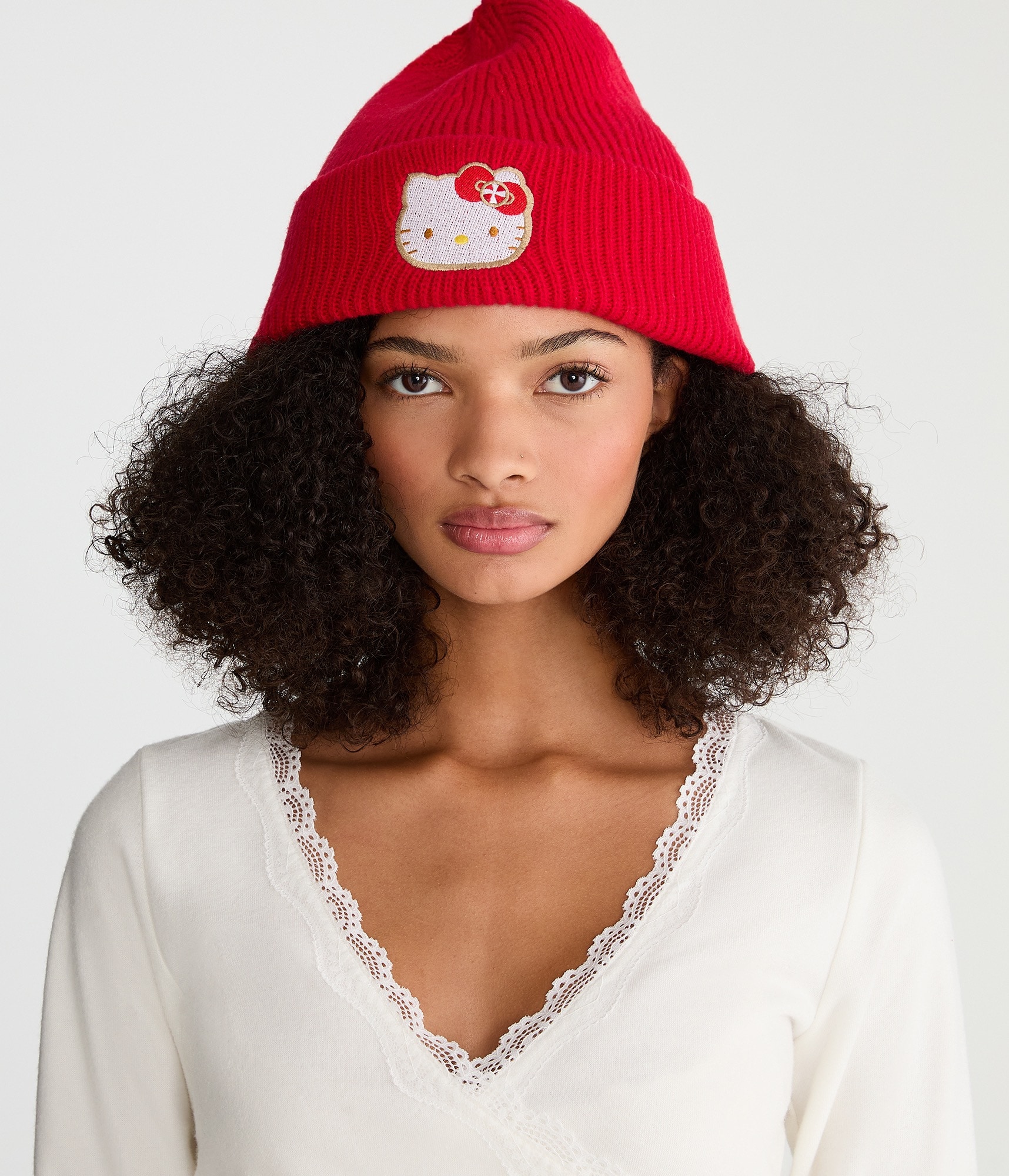 帽子 PELLICULE HELLO KITTY doodle beanie HELLO KITTY doodle beanie｜PELLICULE | ぺリキュール