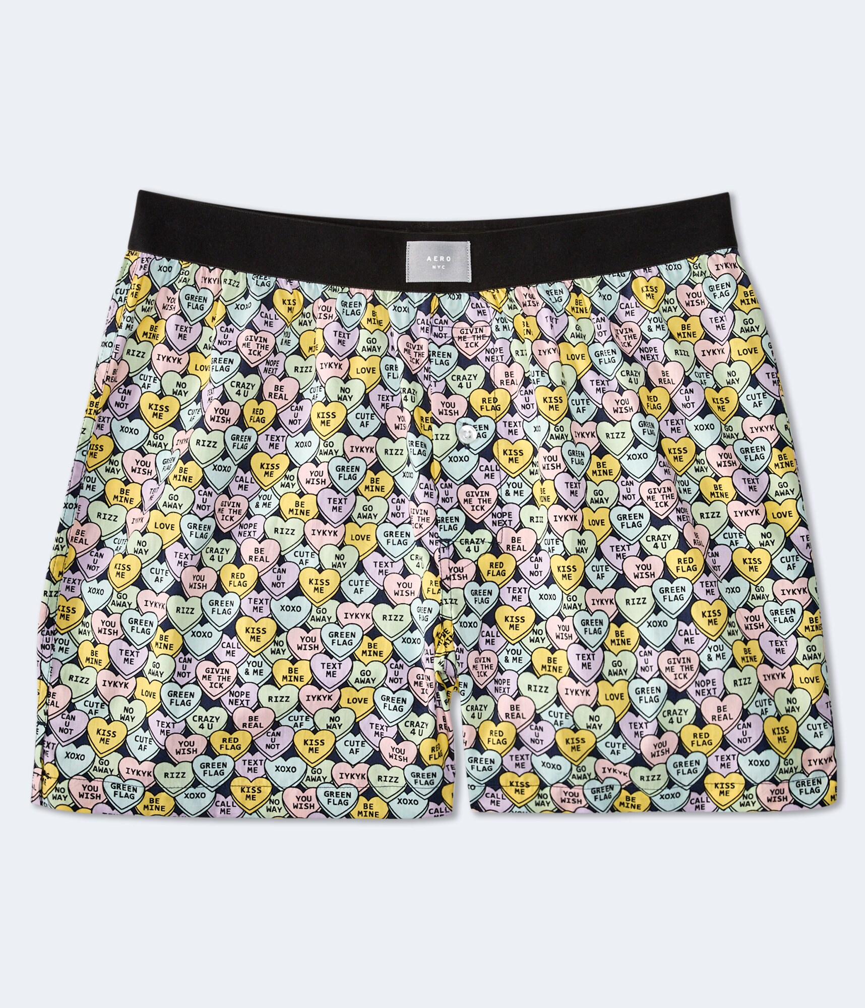Valentine's Heart Candy Woven Boxers