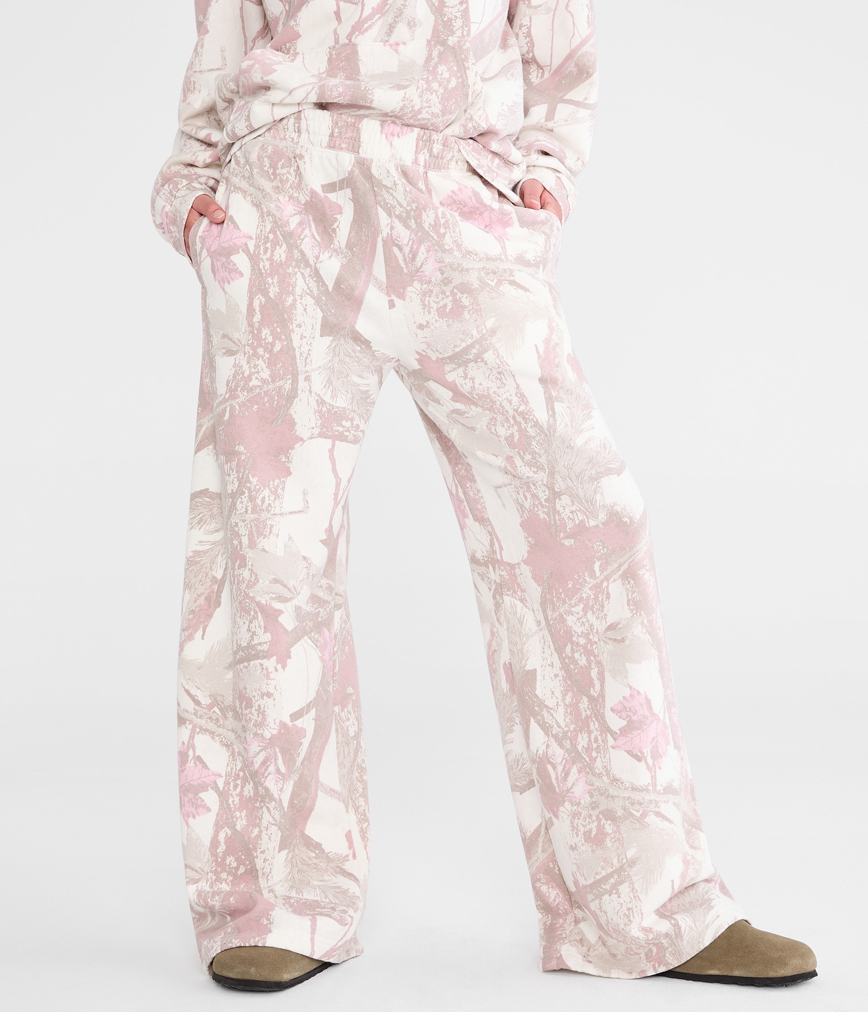 Cloud Soft Forest Camo High-Rise Wide Leg Sweatpants