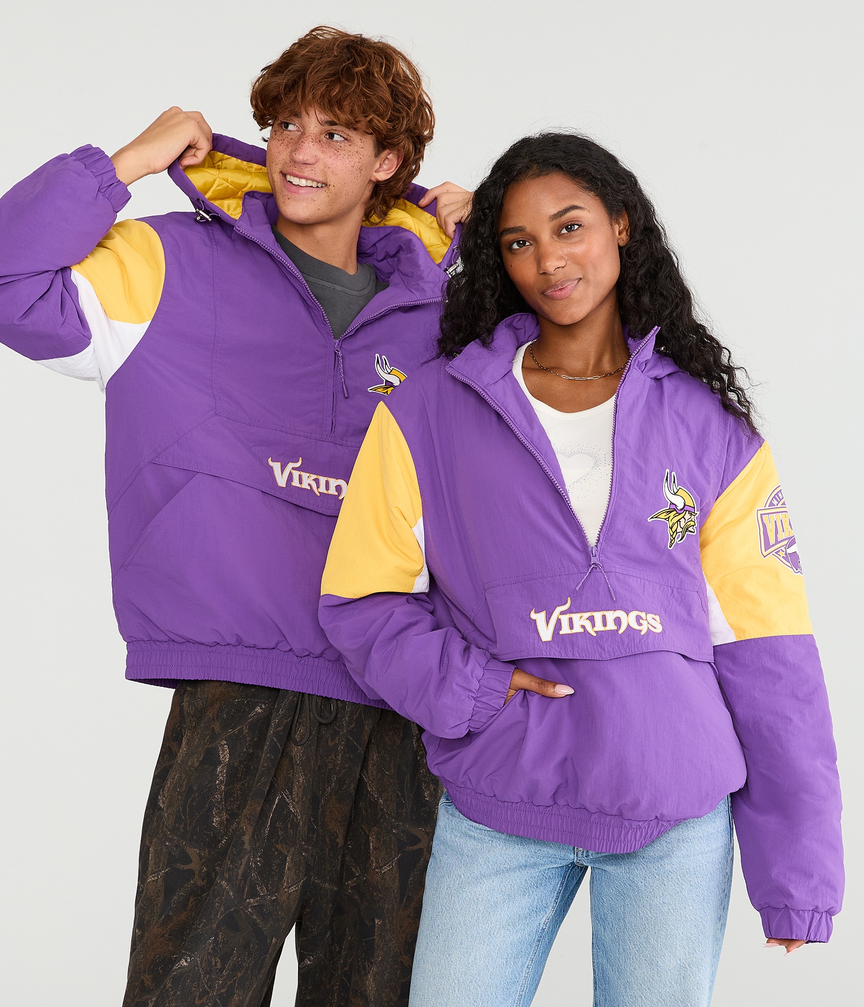 champion × Minnesota Vikings アウター Minnesota Vikings Hooded Sideline Jacket