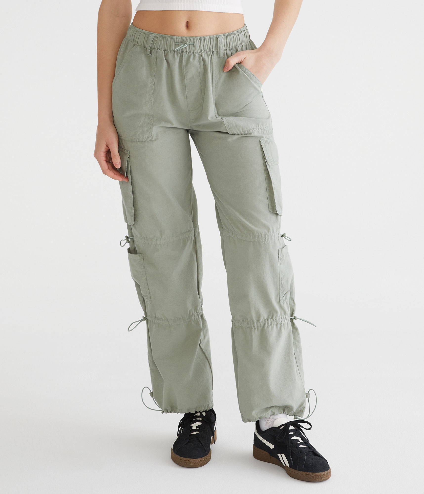 【SATIIIZ】Hadel Parachute Cargo Pants Cargo Parachute Pants
