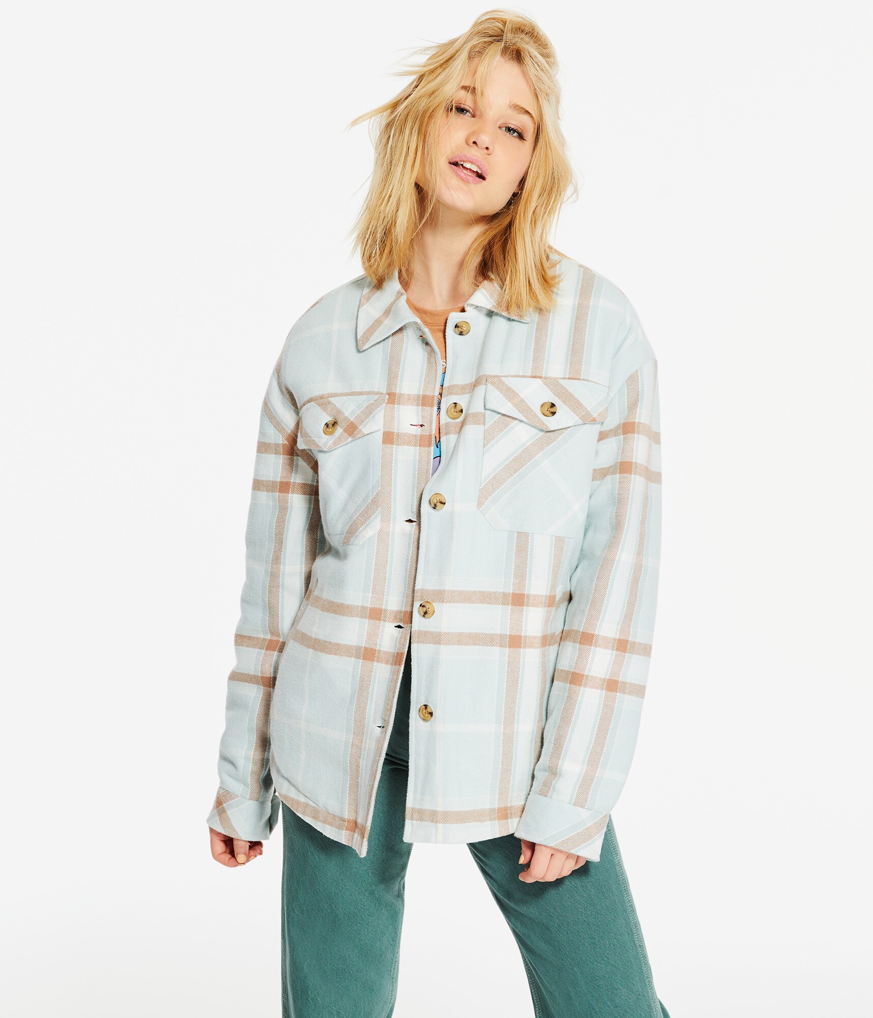 Chemise à Carreaux Flanelle Aeropostale Taille XS Femme - Occasion Très Bon état