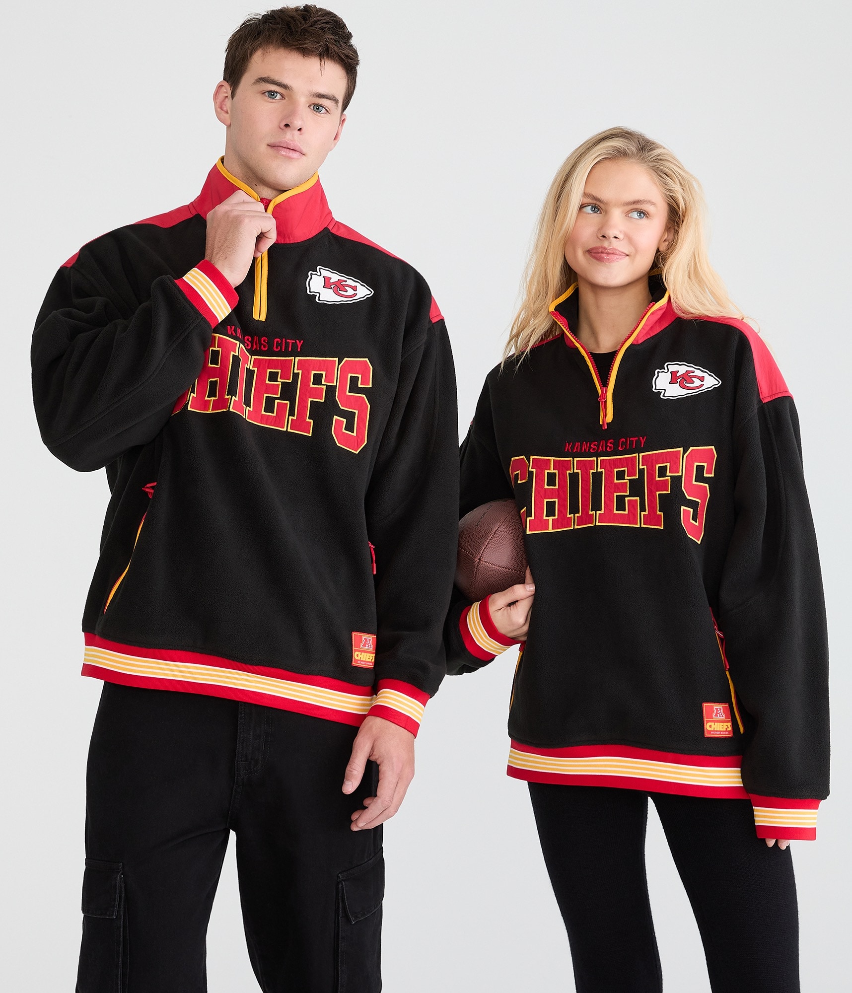 Kansas City Chiefs Quarter-Zip Polyfleece Pullover