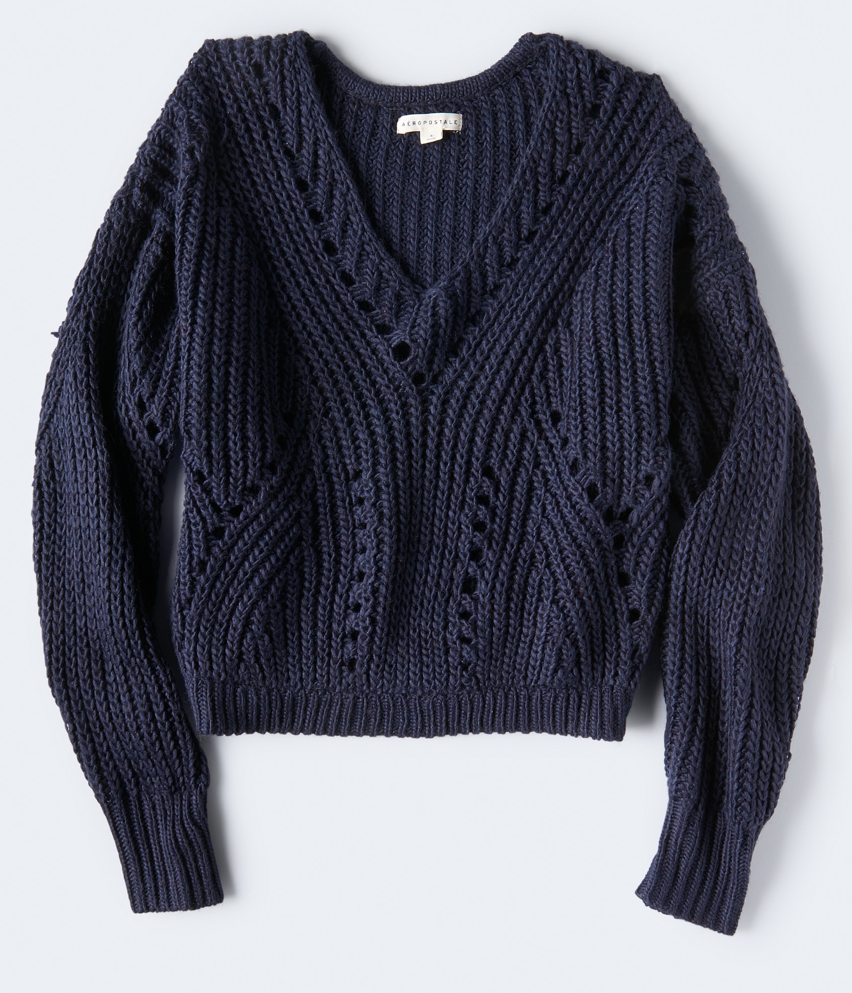 Chunky Knit V-Neck Sweater