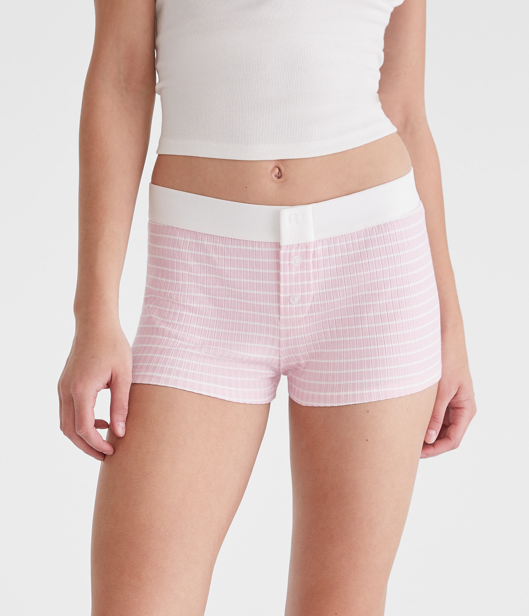Striped Knit Sleep Boxers