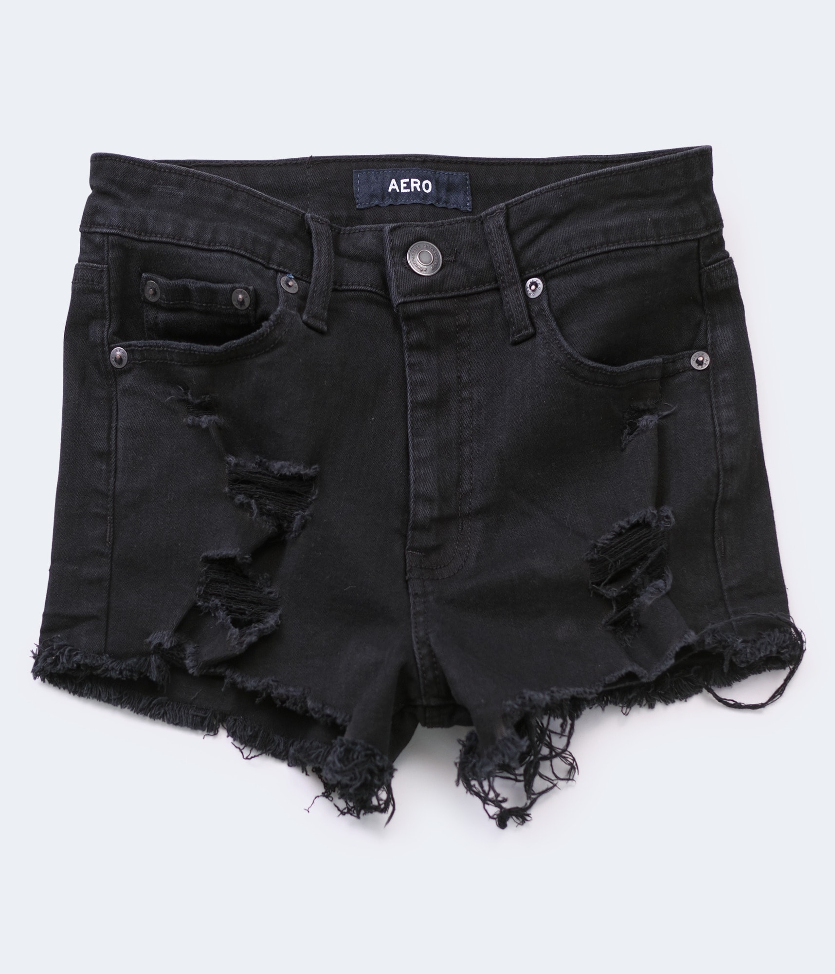cute black jean shorts