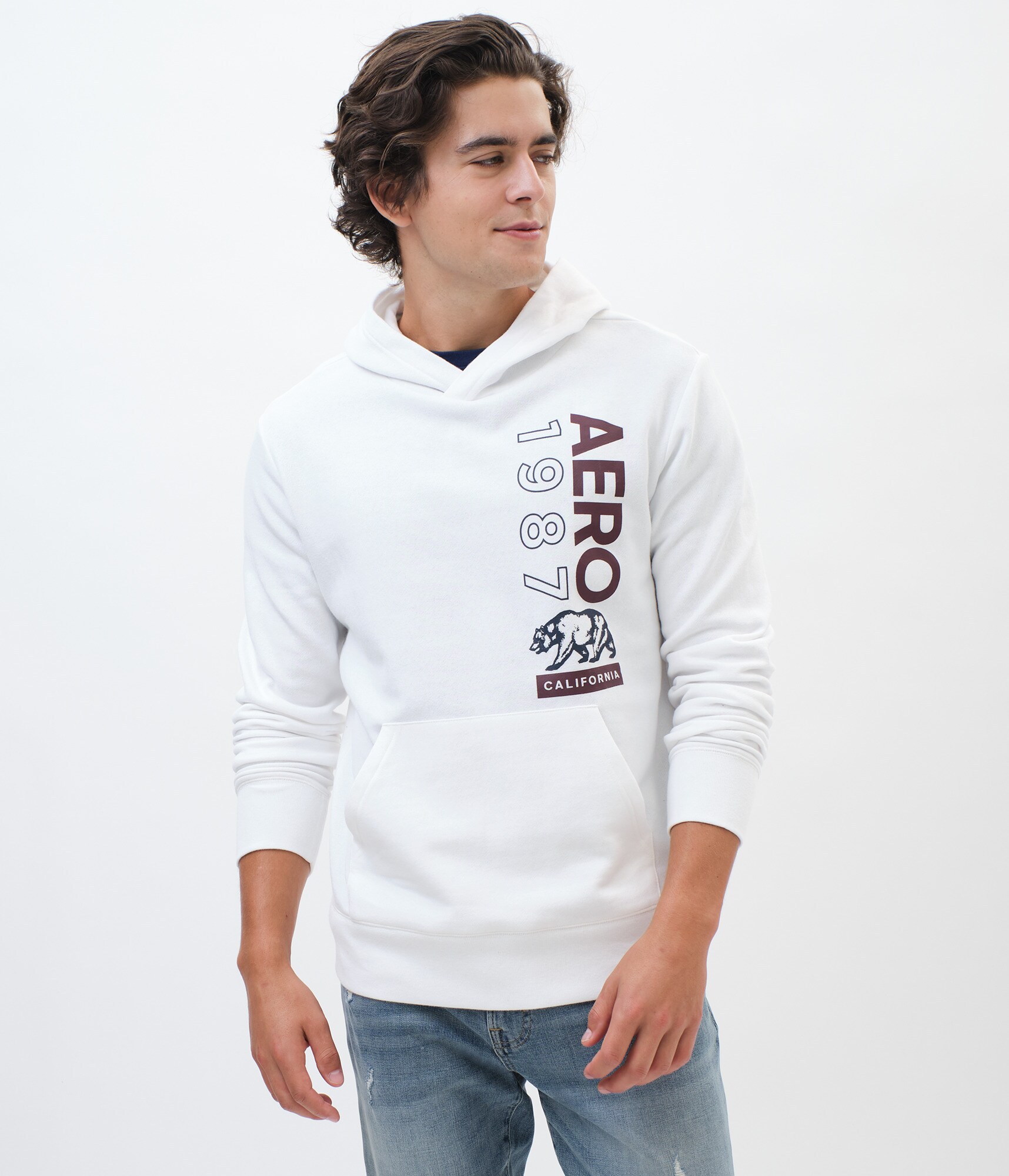 Vertical Aero Bear Pullover Hoodie
