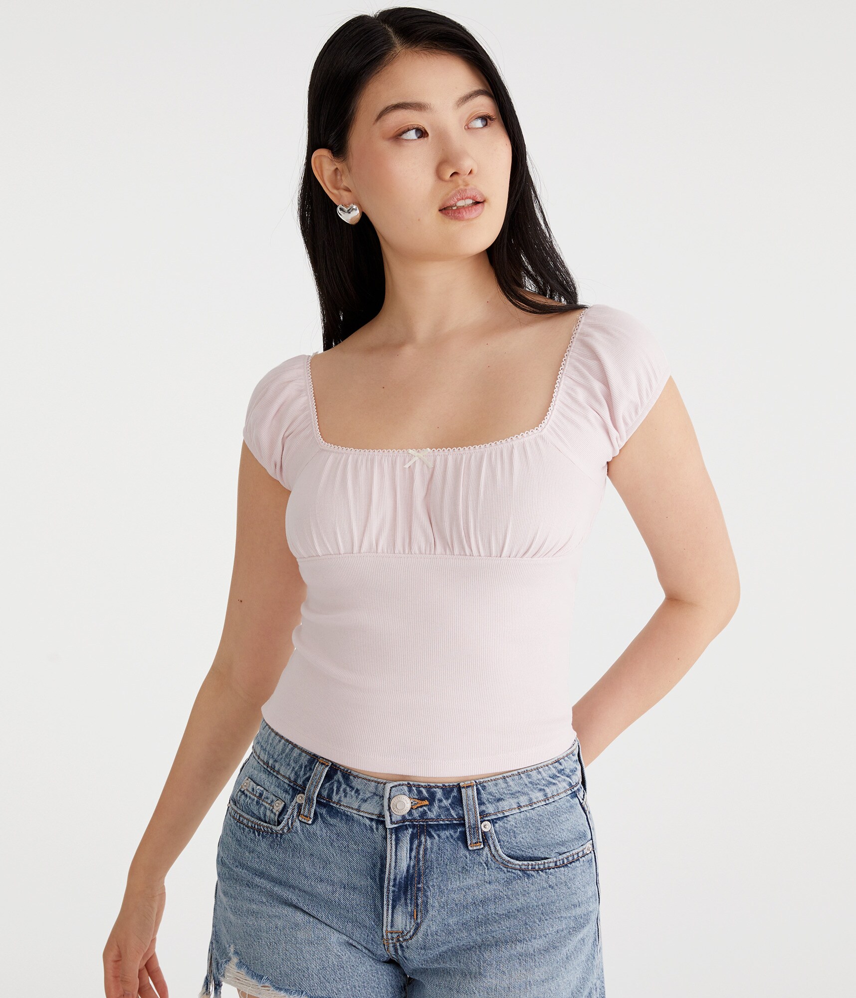 PUFFY　Do You Puffy ?　THE BOX  OF  TOPS!! Women's Puff Sleeve Top: Upgrade your Wardrobe -- FI-18