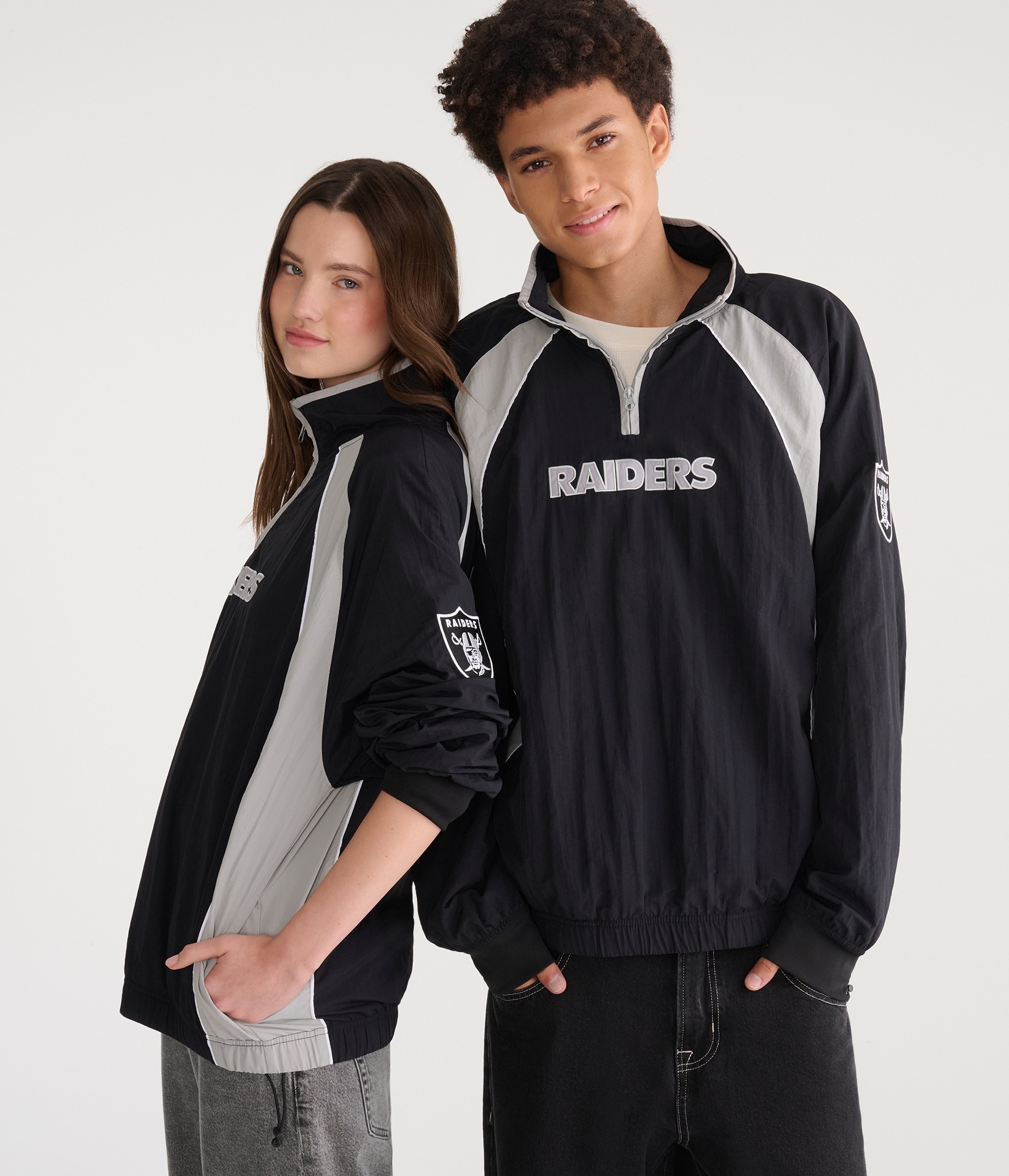 Las Vegas Raiders Quarter-Zip Track Jacket