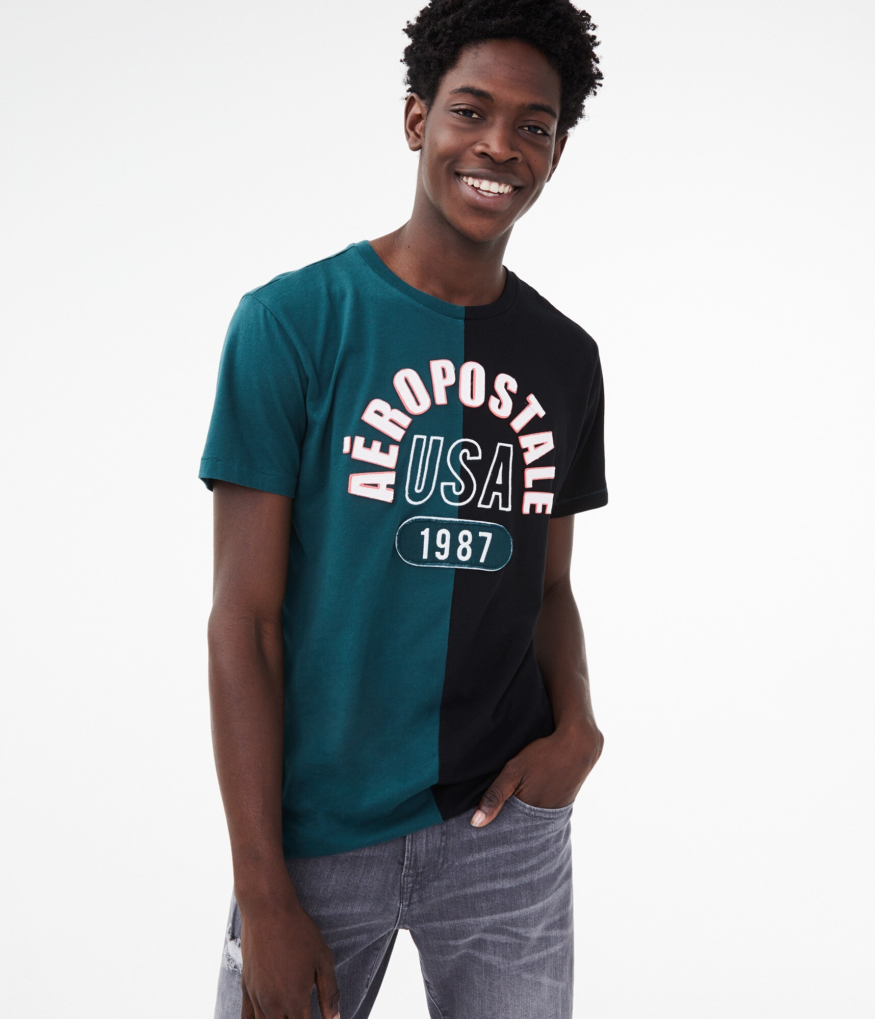 AEROPOSTALE - 80s ヴィンテージ　レトロ　USA Aéropostale 高級パーカー　刺繍 81051435_699_main.jpg