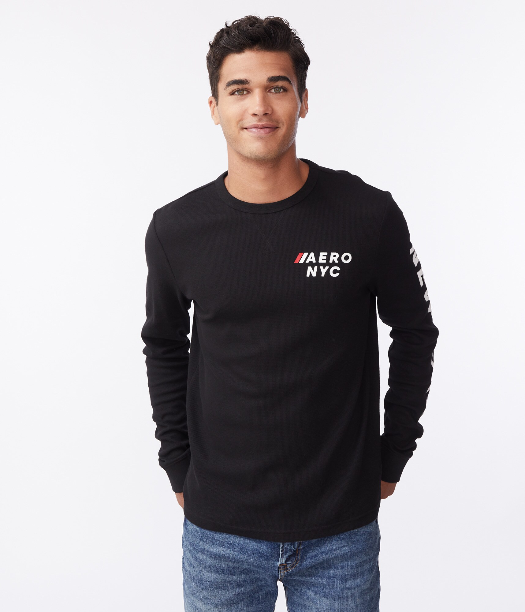 Long Sleeve Aero NYC Thermal Graphic Tee
