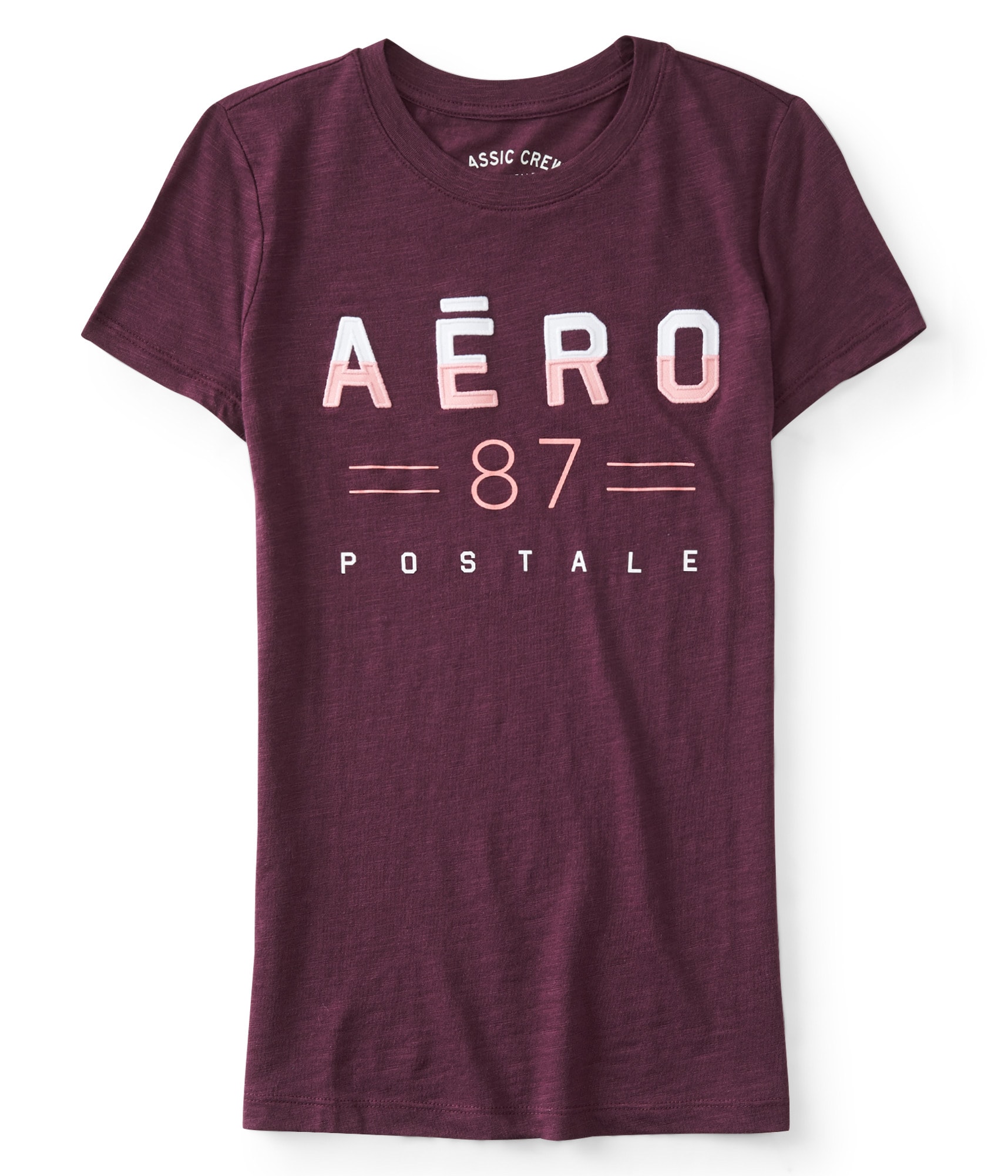aeropostale womens aero 87 two-tone graphic tee
