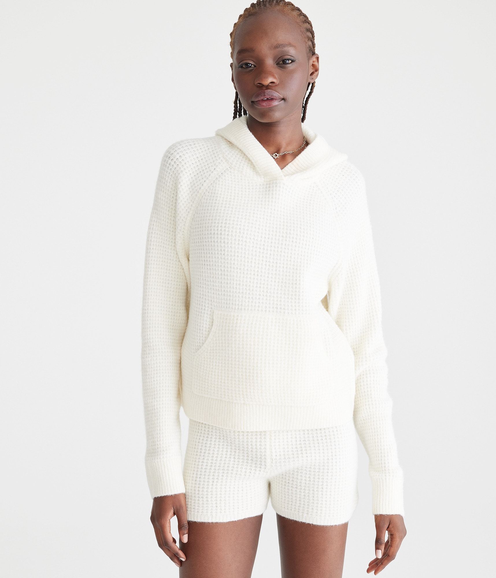 トップス Waffle Puff Shoulder Pullover morhuduck Women's Waffle Knit Tops Long Sleeve Shirts Casual