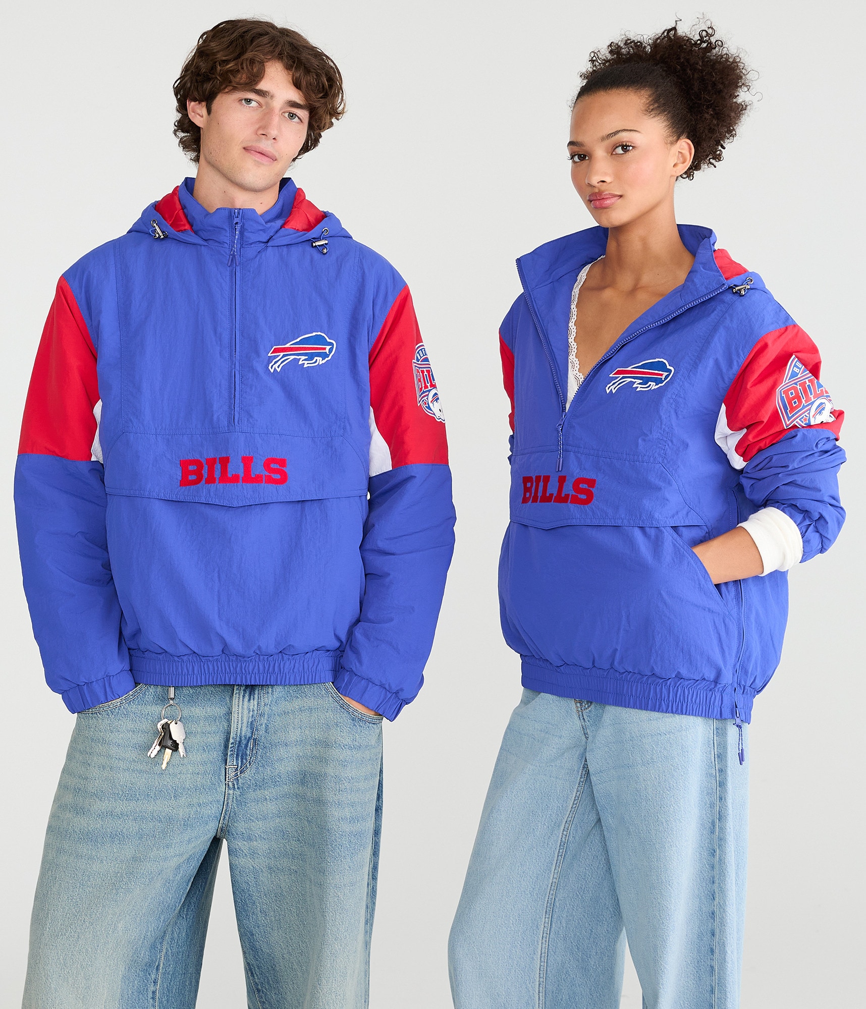Nike Mens Buffalo Bills Alt Hybrid Halfzip Jacket In Red For Men
