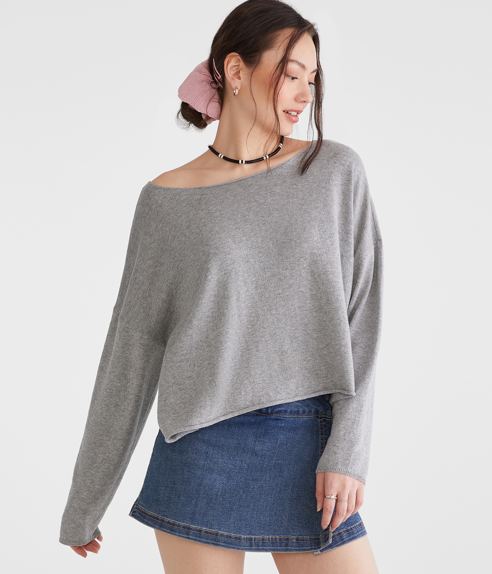 salsation Crop sweater ダークブルー Lサイズ salsation Crop