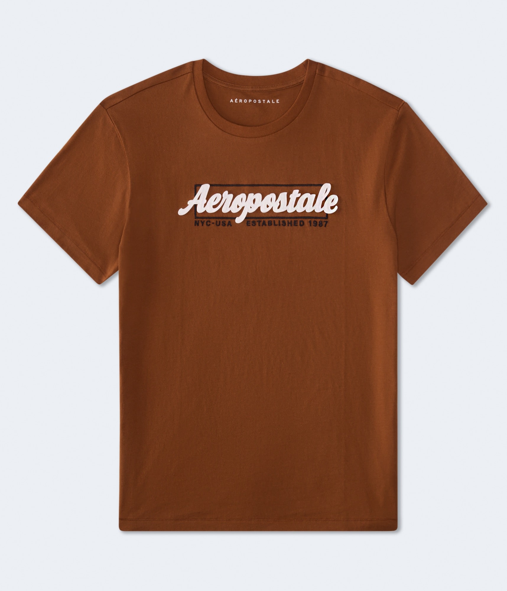 Aeropostale Box Logo Appliqué Graphic Tee