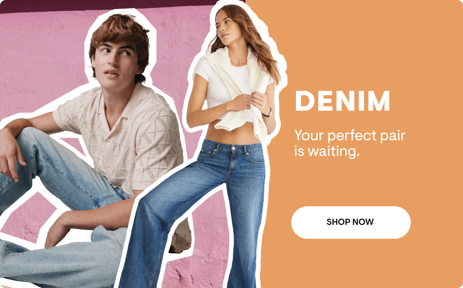 Super Low-Rise Denim Shorty Shorts