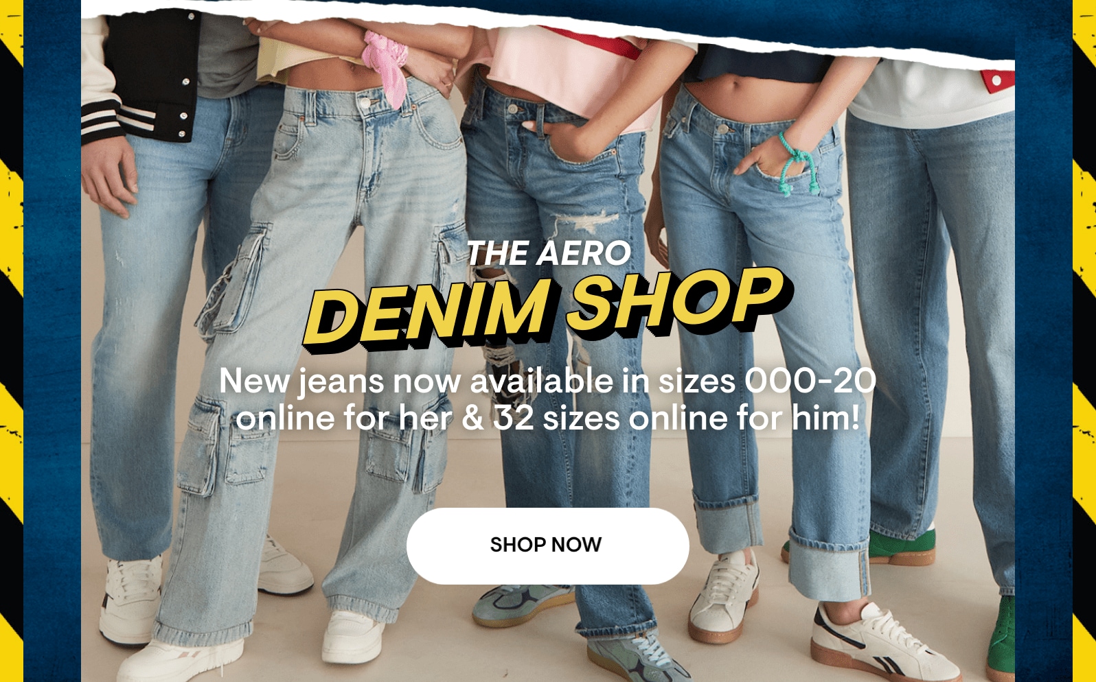 The Aero Denim Shop: New jeans now available in sizes 000-20 online for Her and 32 sizes online for Him! ! Shop Now